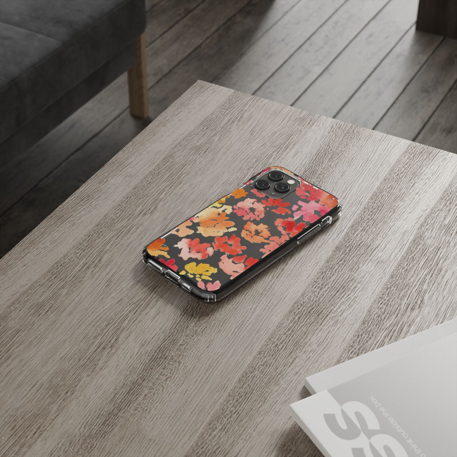 Watercolor Posy Clear Phone Case - Brooke Zitting, LLC