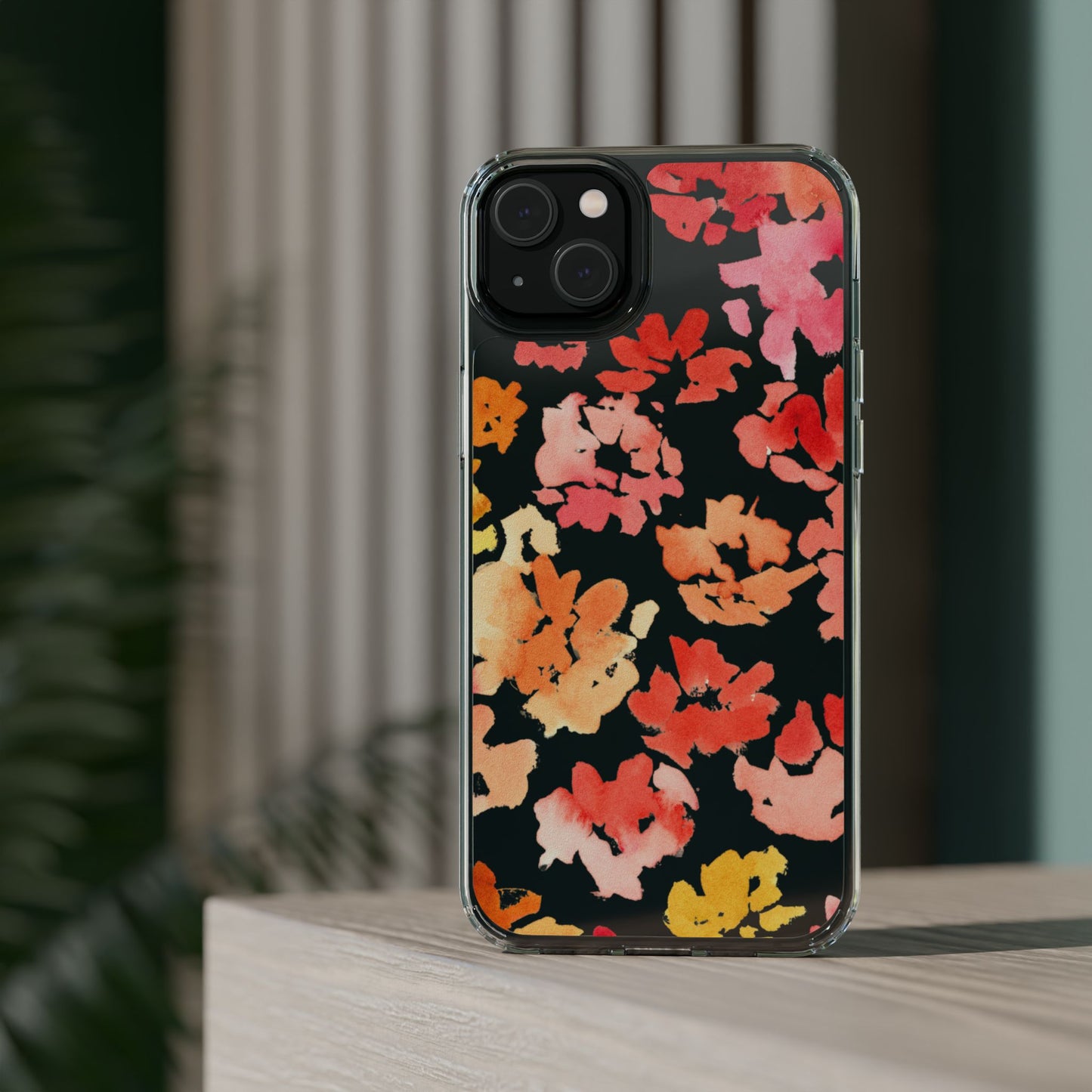 Watercolor Posy Clear Phone Case - Brooke Zitting, LLC