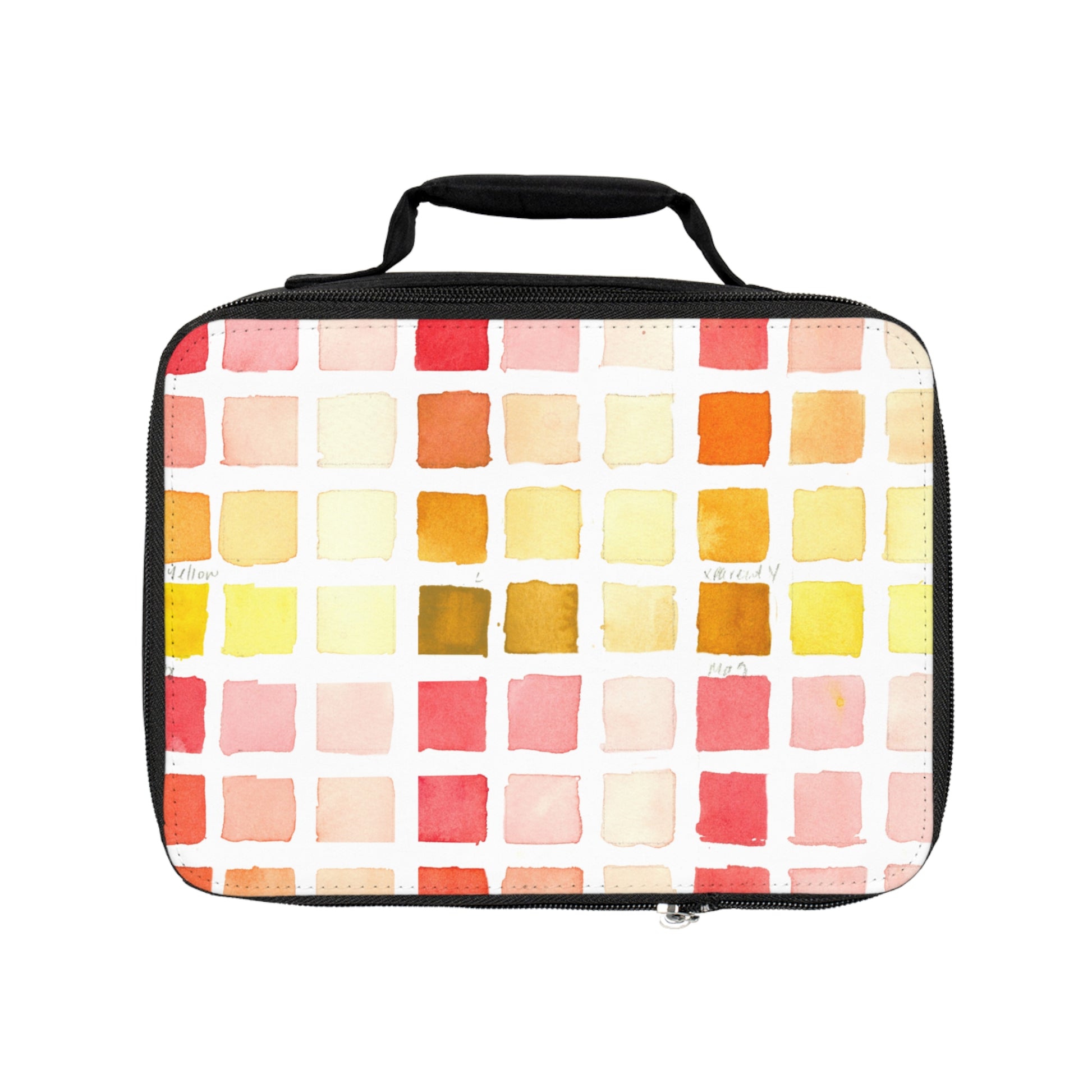 Color Chart Watercolor Design Lunch Bag  – Eco-Friendly Tote for School, Work, Picnics & Beach - Brooke Zitting, LLC