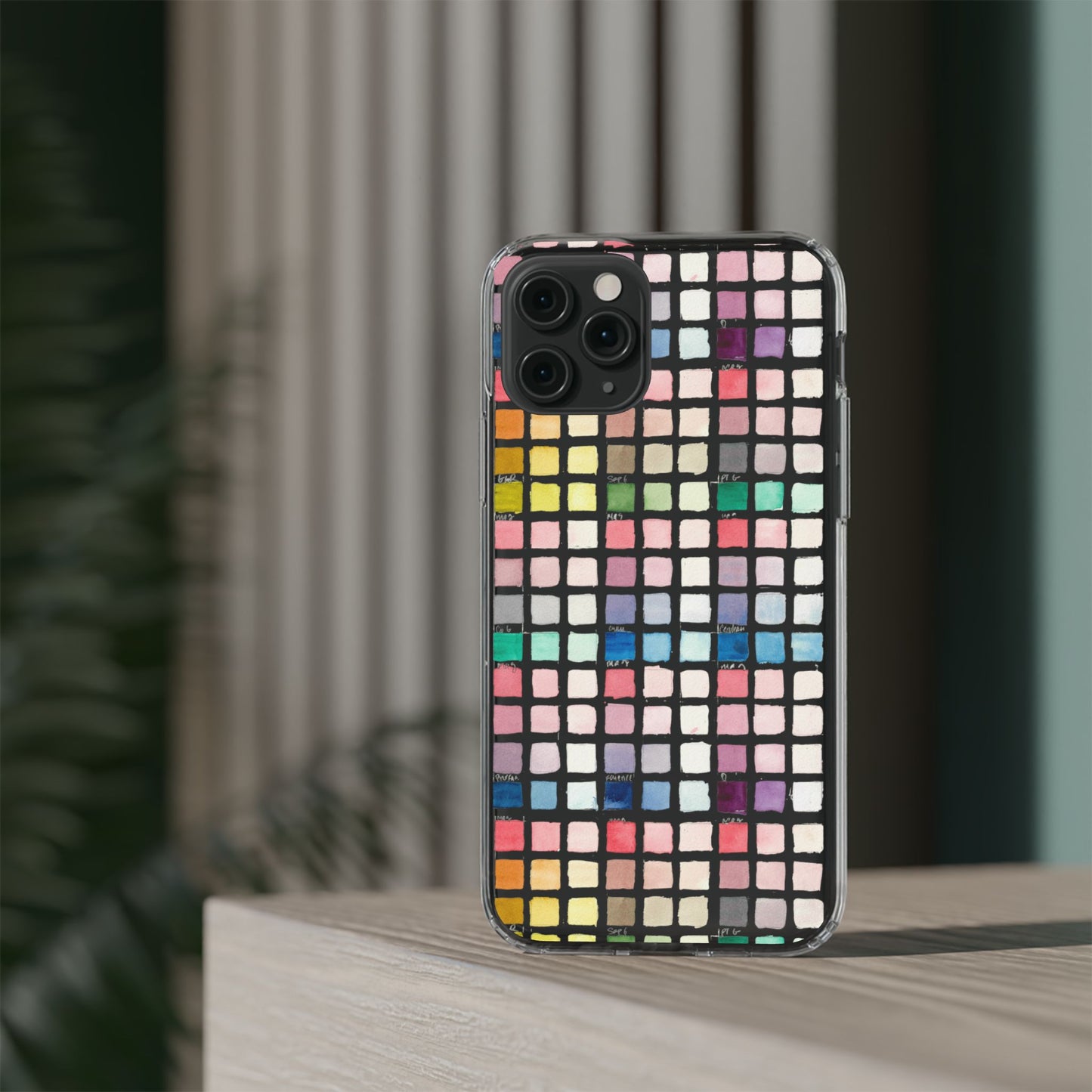 Watercolor Swatches Clear Phone Case - Brooke Zitting, LLC