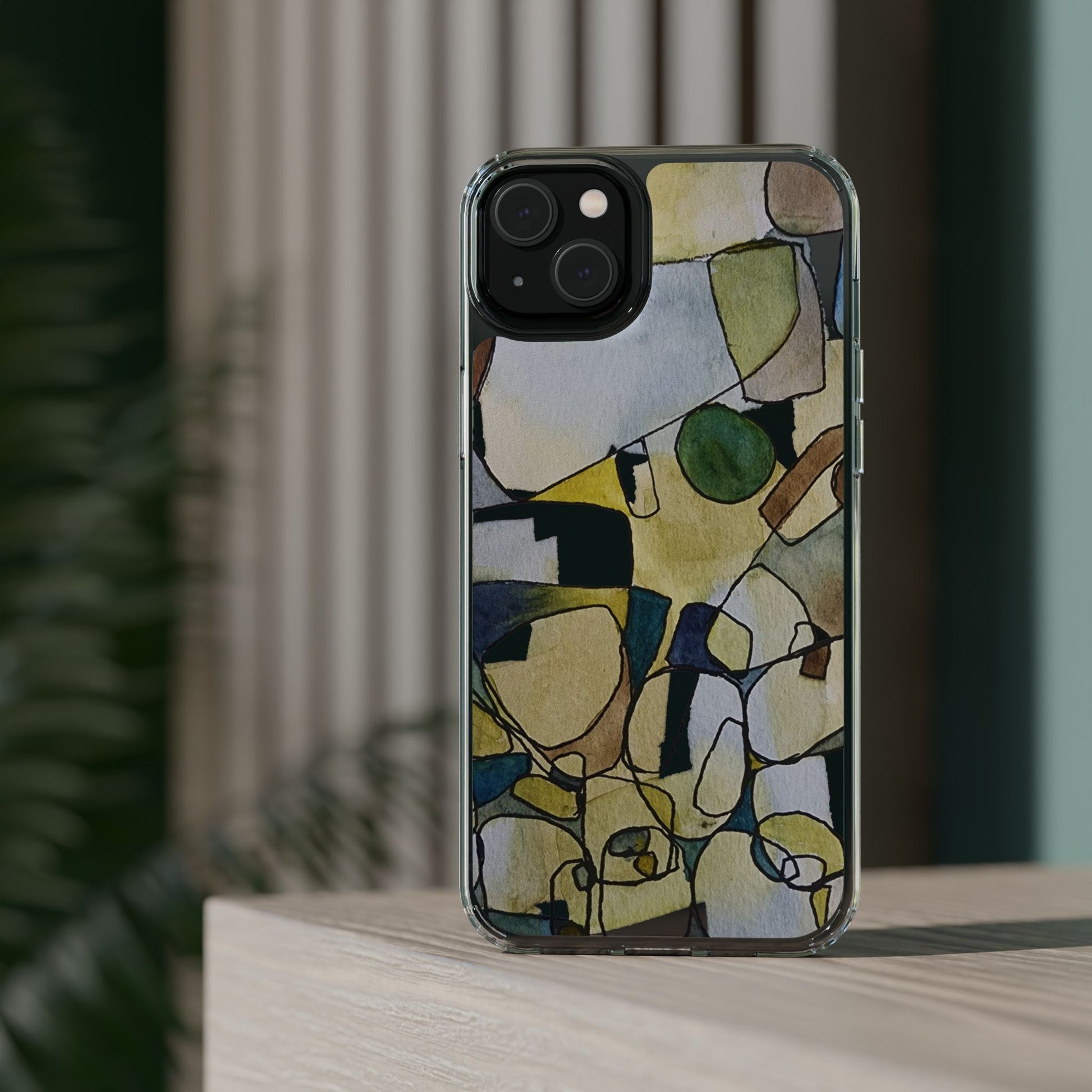 Abstract Watercolor Clear Phone Case - Brooke Zitting, LLC
