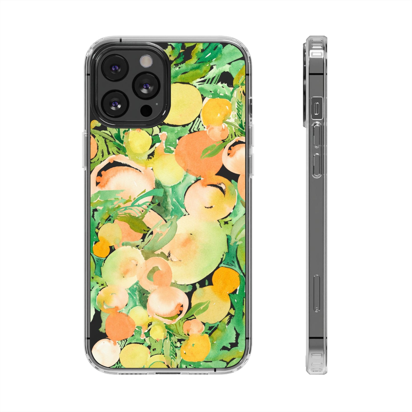 Watercolor Peach Party Clear Phone Case - Brooke Zitting, LLC