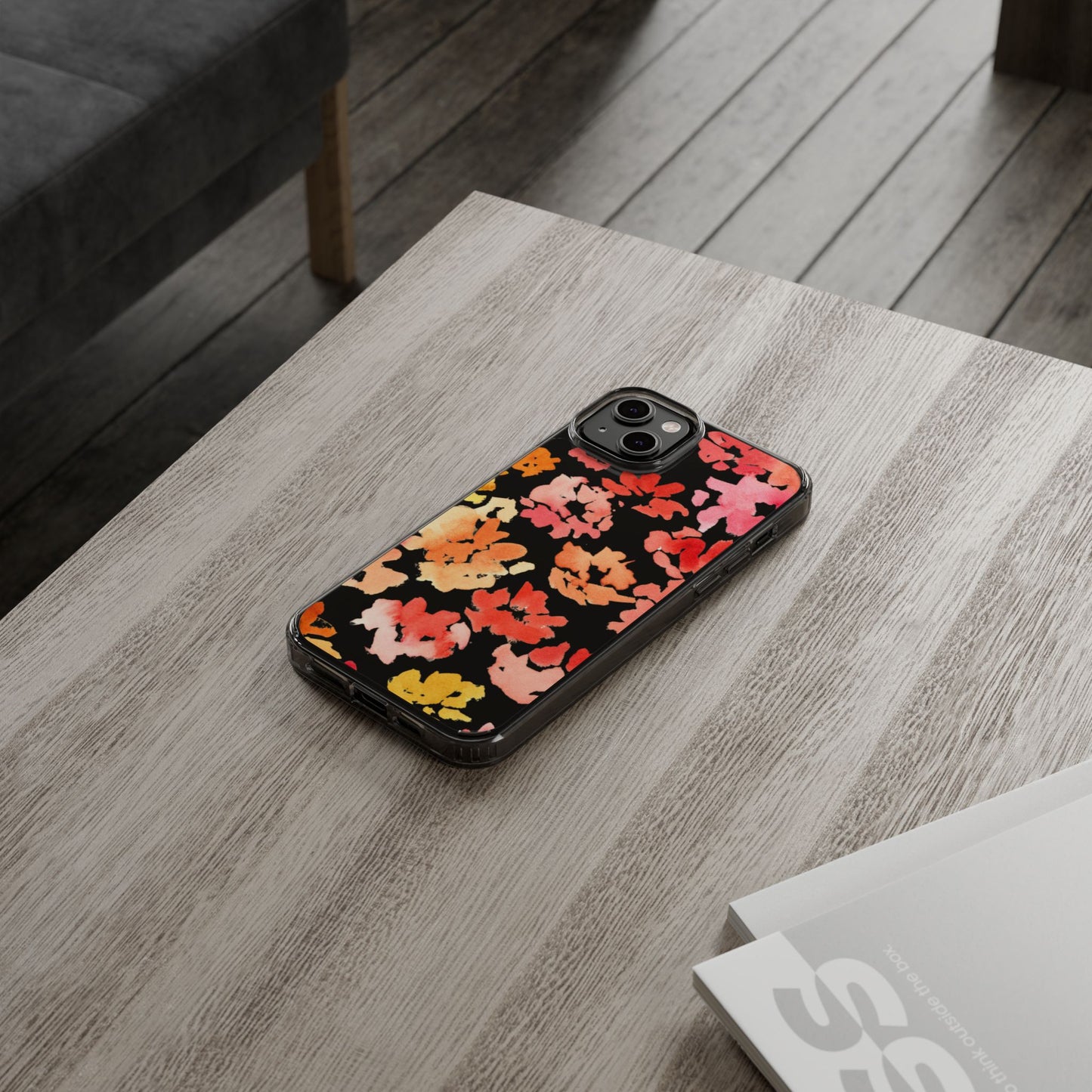 Watercolor Posy Clear Phone Case - Brooke Zitting, LLC