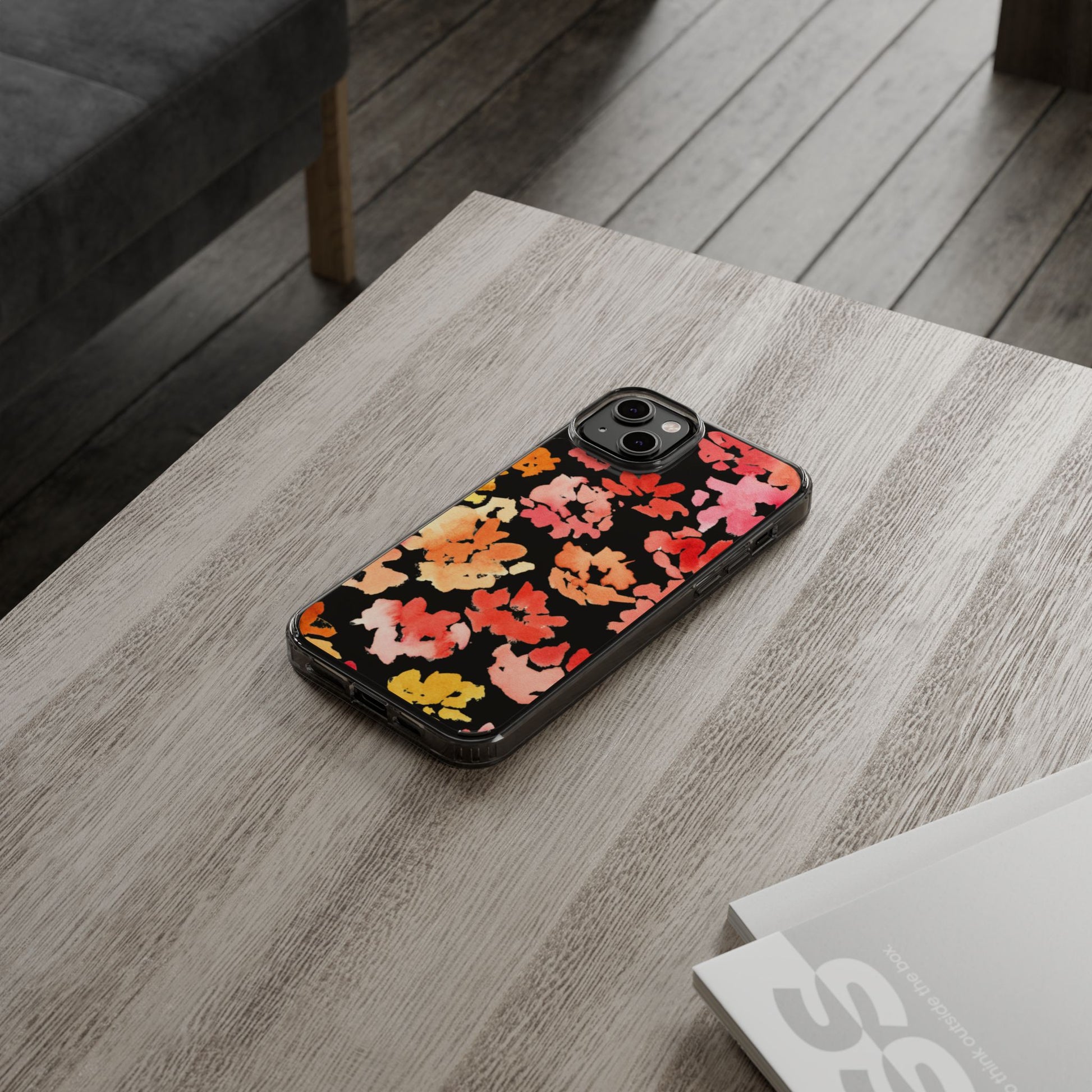 Watercolor Posy Clear Phone Case - Brooke Zitting, LLC
