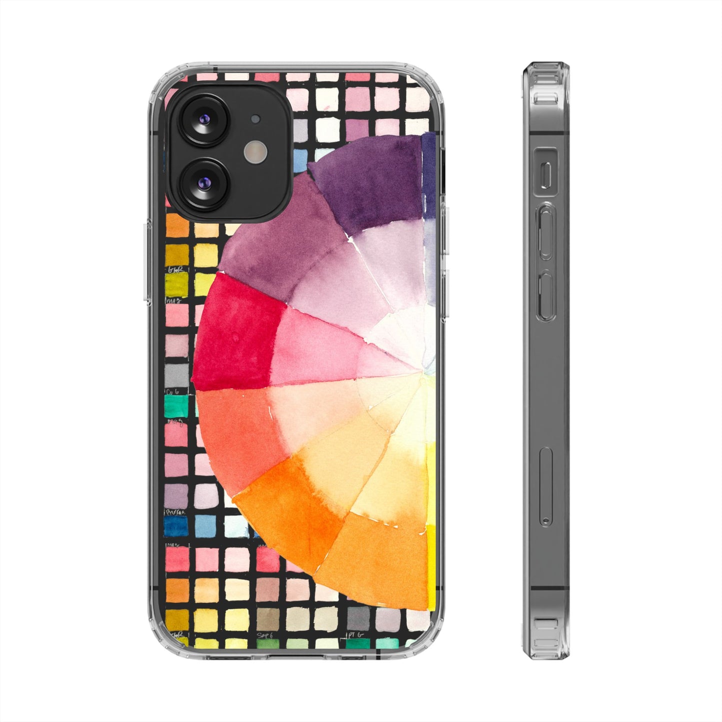 Watercolor-Theory Clear Phone Case - Brooke Zitting, LLC