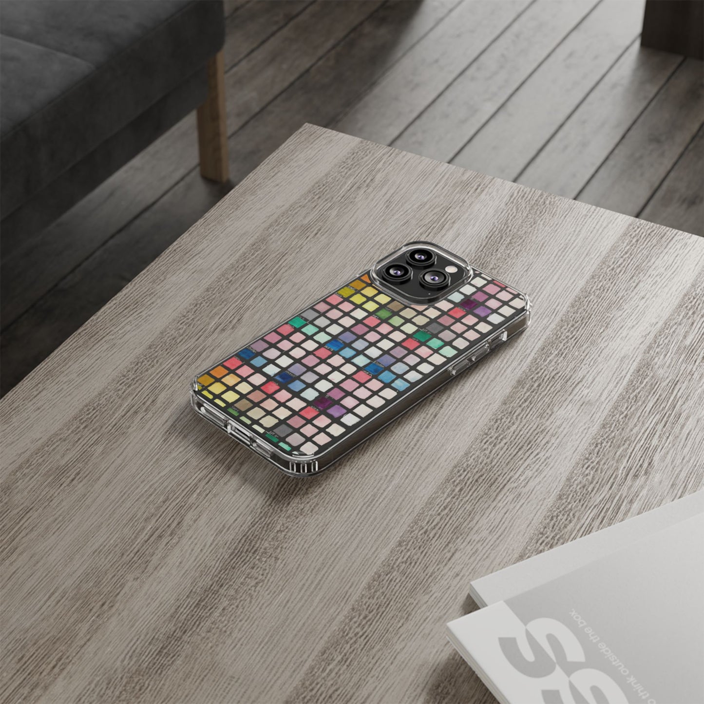 Watercolor Swatches Clear Phone Case - Brooke Zitting, LLC