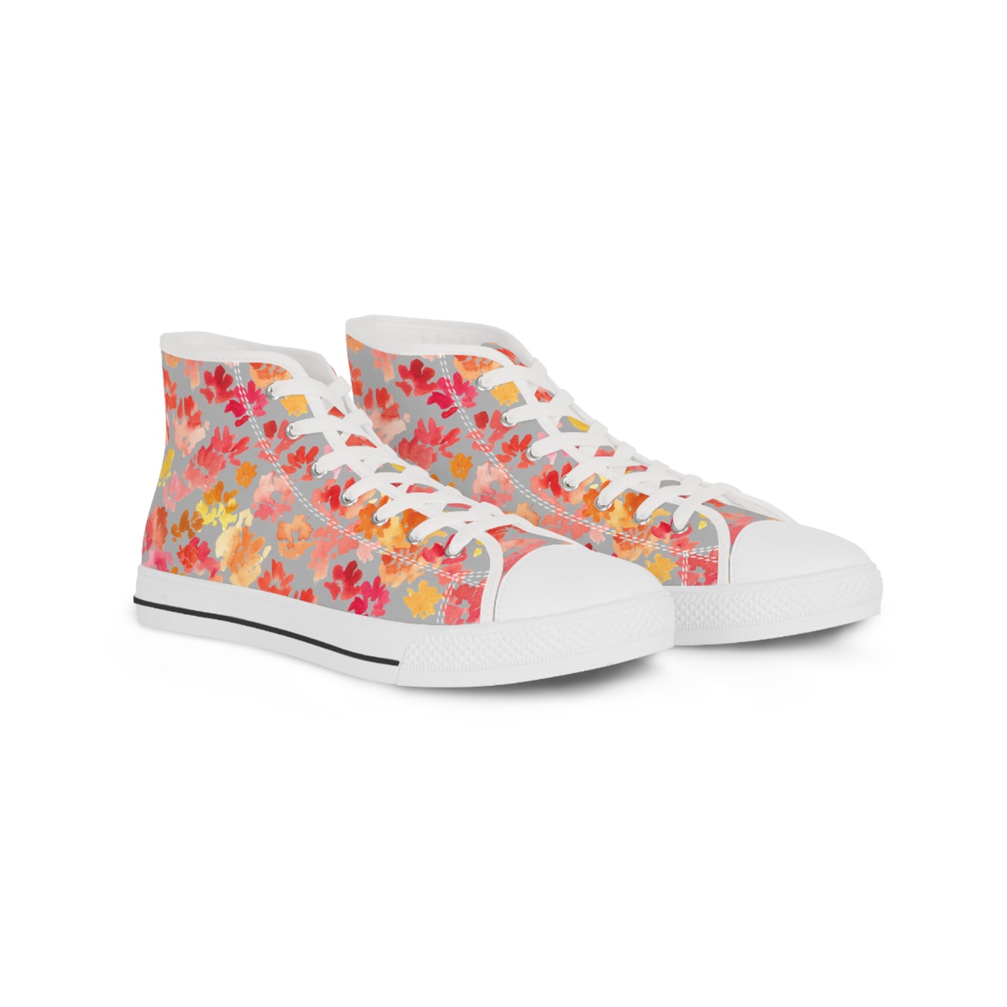 Soft-toned Posy High Top Sneakers with Floral Design – Stylish Shoes for All | Unique Gift Idea - Brooke Zitting, LLC