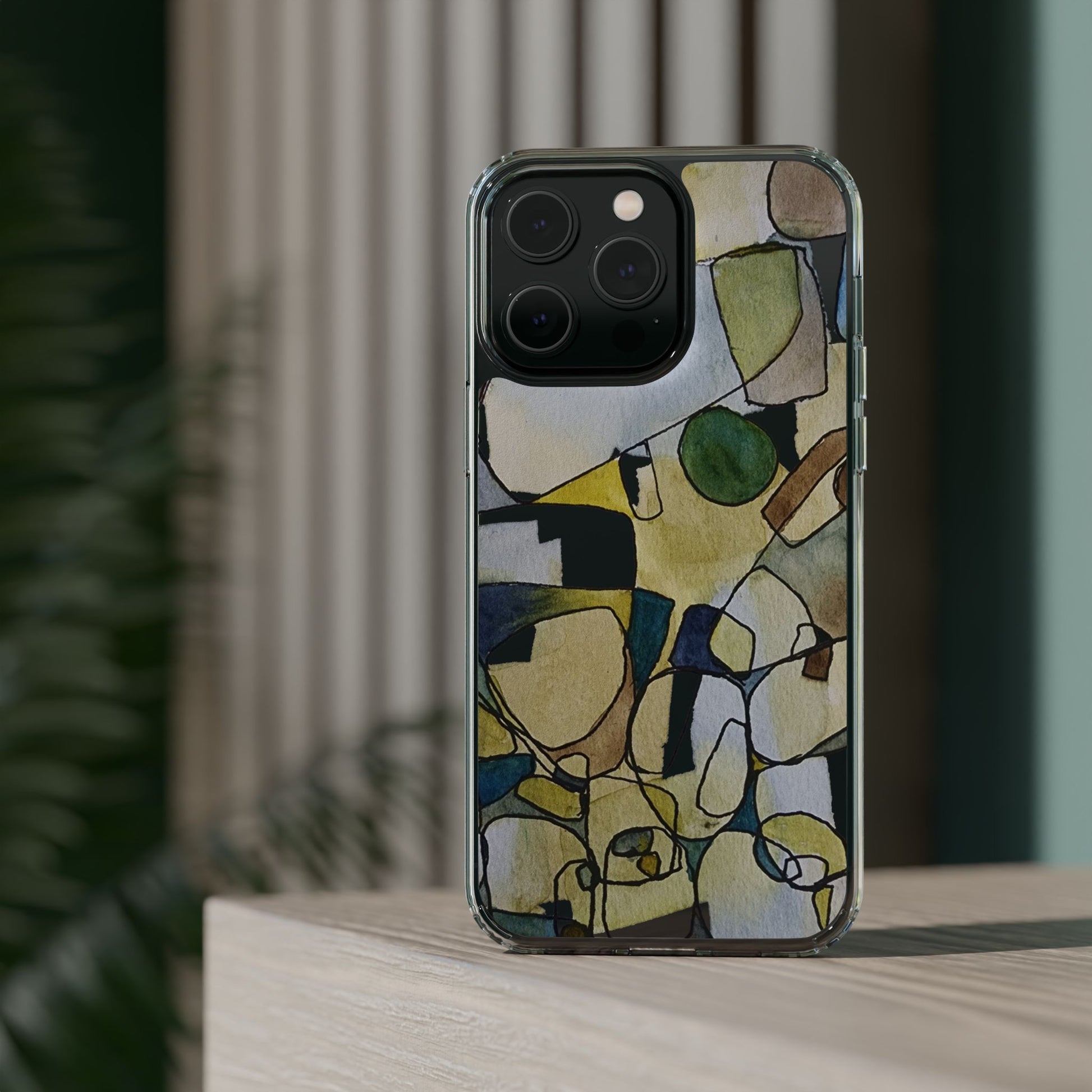 Abstract Watercolor Clear Phone Case - Brooke Zitting, LLC