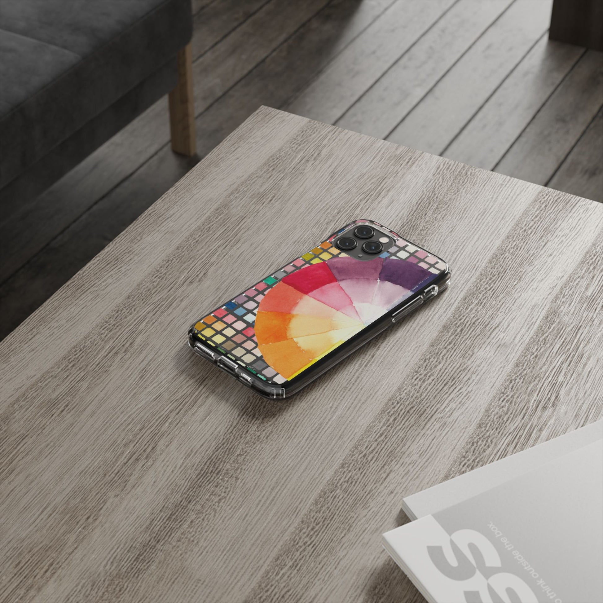 Watercolor-Theory Clear Phone Case - Brooke Zitting, LLC