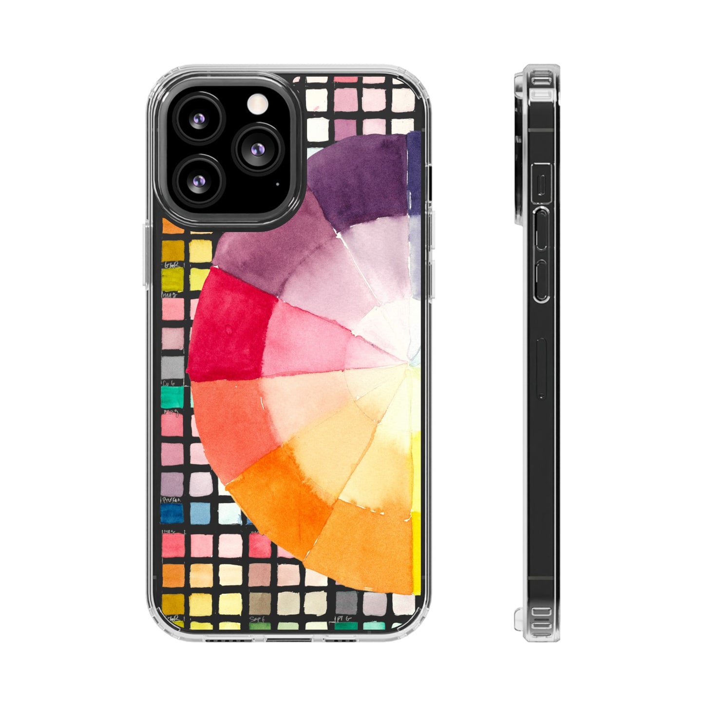 Watercolor-Theory Clear Phone Case - Brooke Zitting, LLC