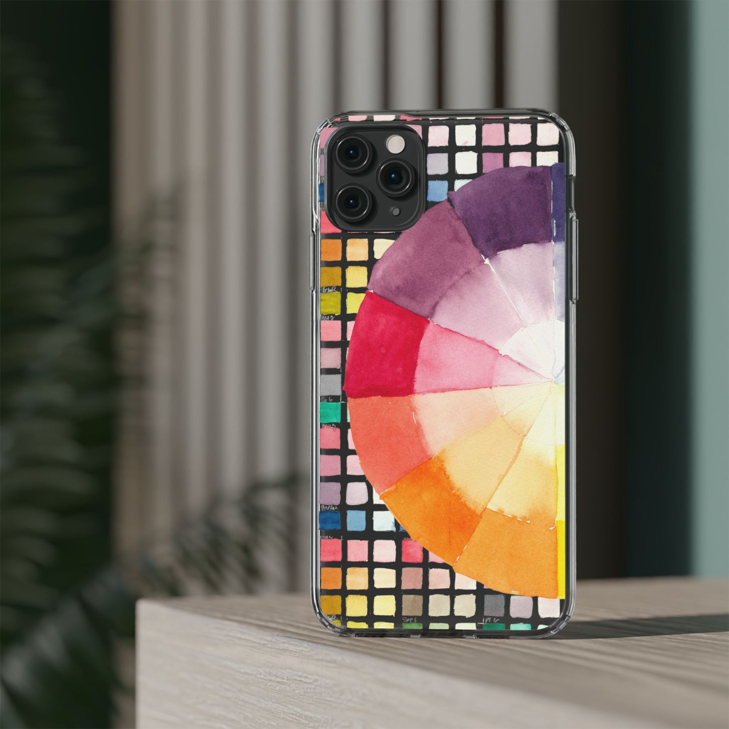 Watercolor-Theory Clear Phone Case - Brooke Zitting, LLC