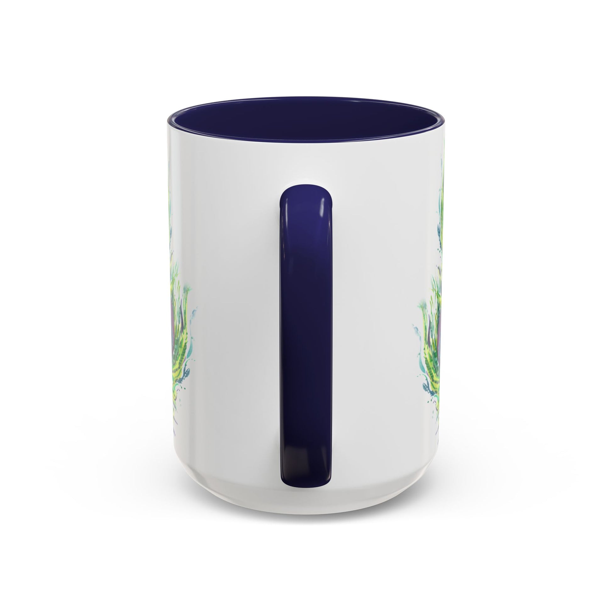 Colorful Peacock Feathers Mug Print  (11oz, 15oz) - Brooke Zitting, LLC