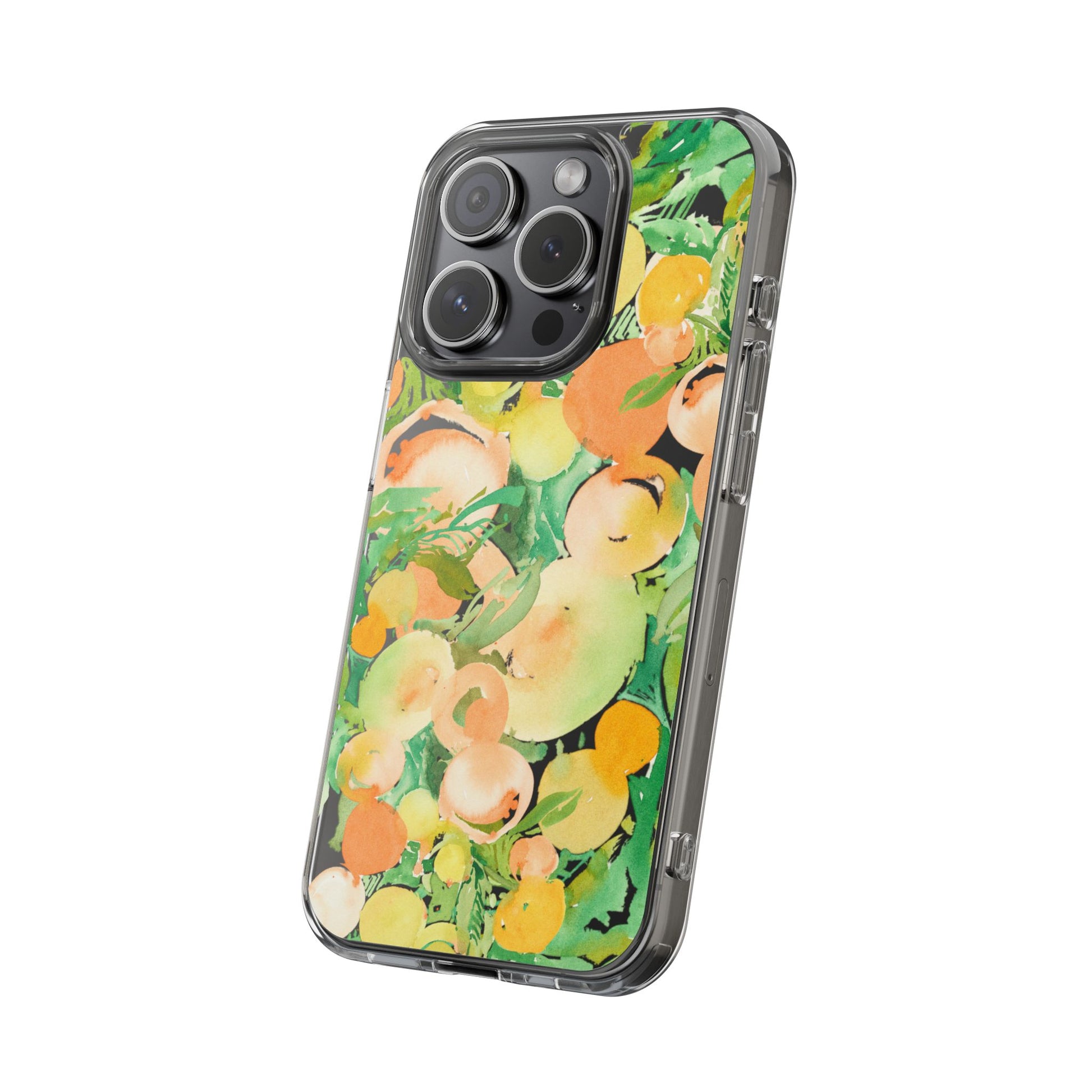 Watercolor Peach Party Clear Phone Case - Brooke Zitting, LLC