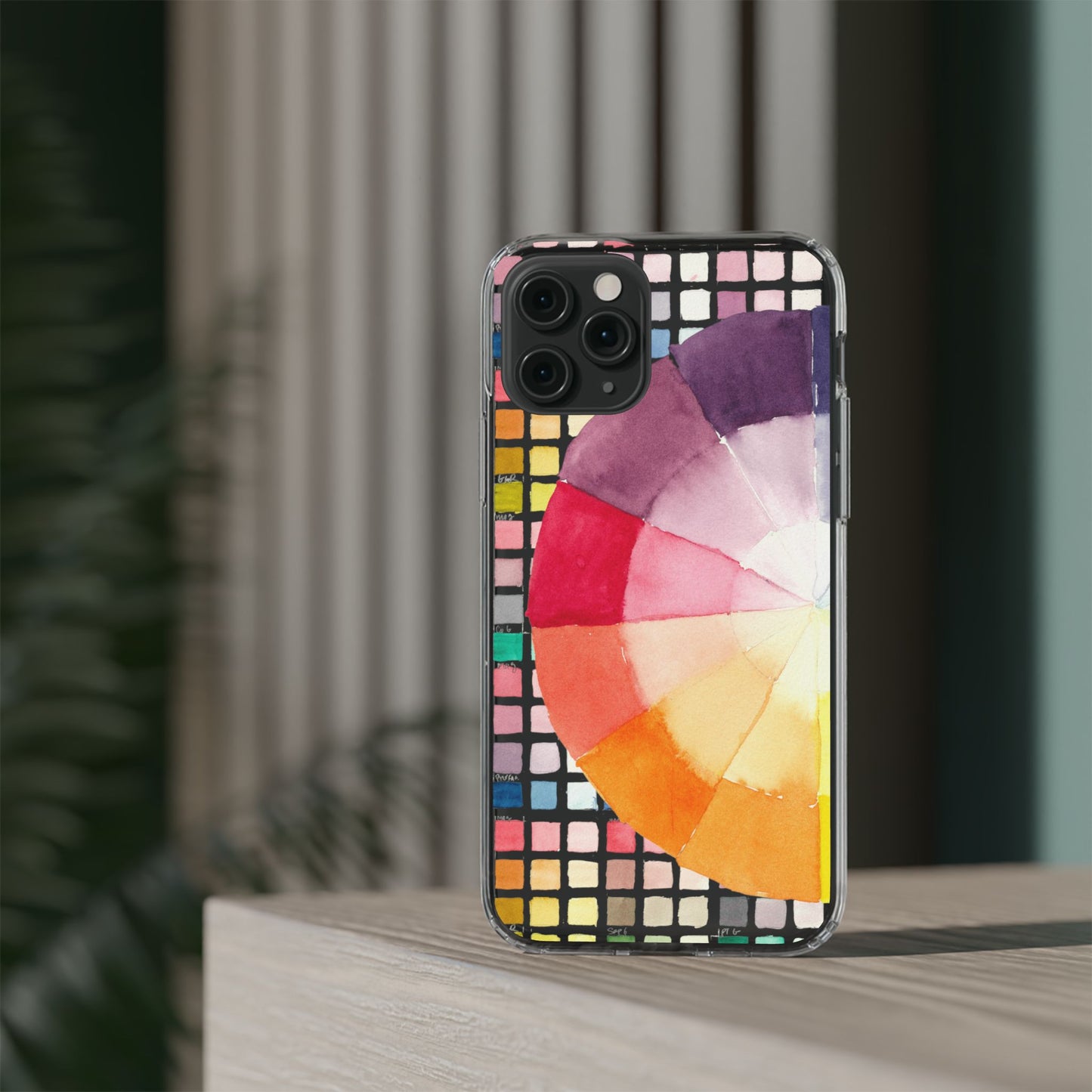 Watercolor-Theory Clear Phone Case - Brooke Zitting, LLC