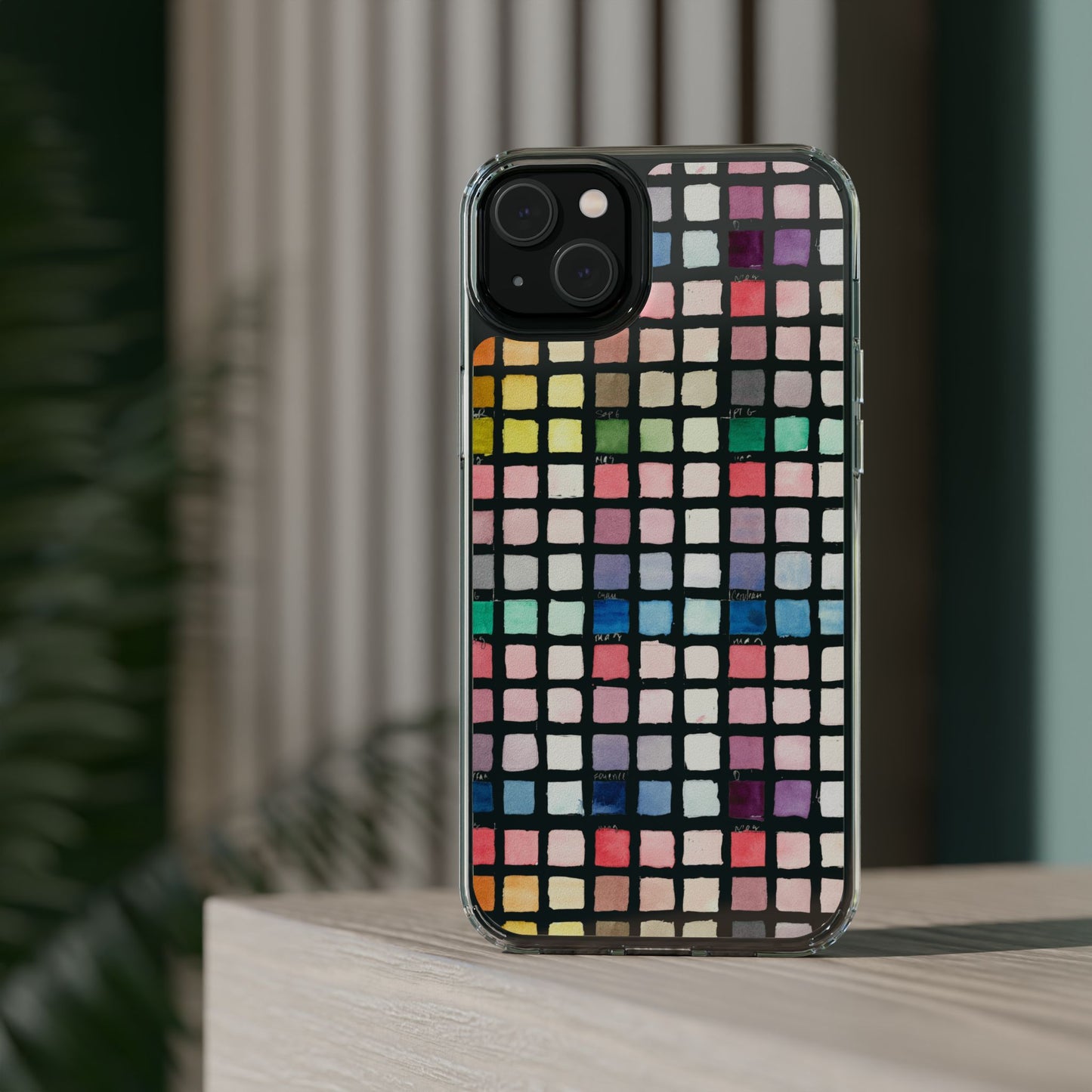 Watercolor Swatches Clear Phone Case - Brooke Zitting, LLC
