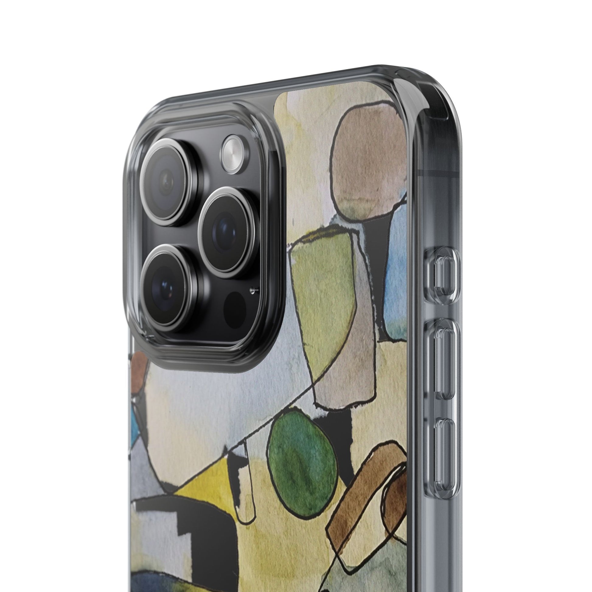 Abstract Watercolor Clear Phone Case - Brooke Zitting, LLC