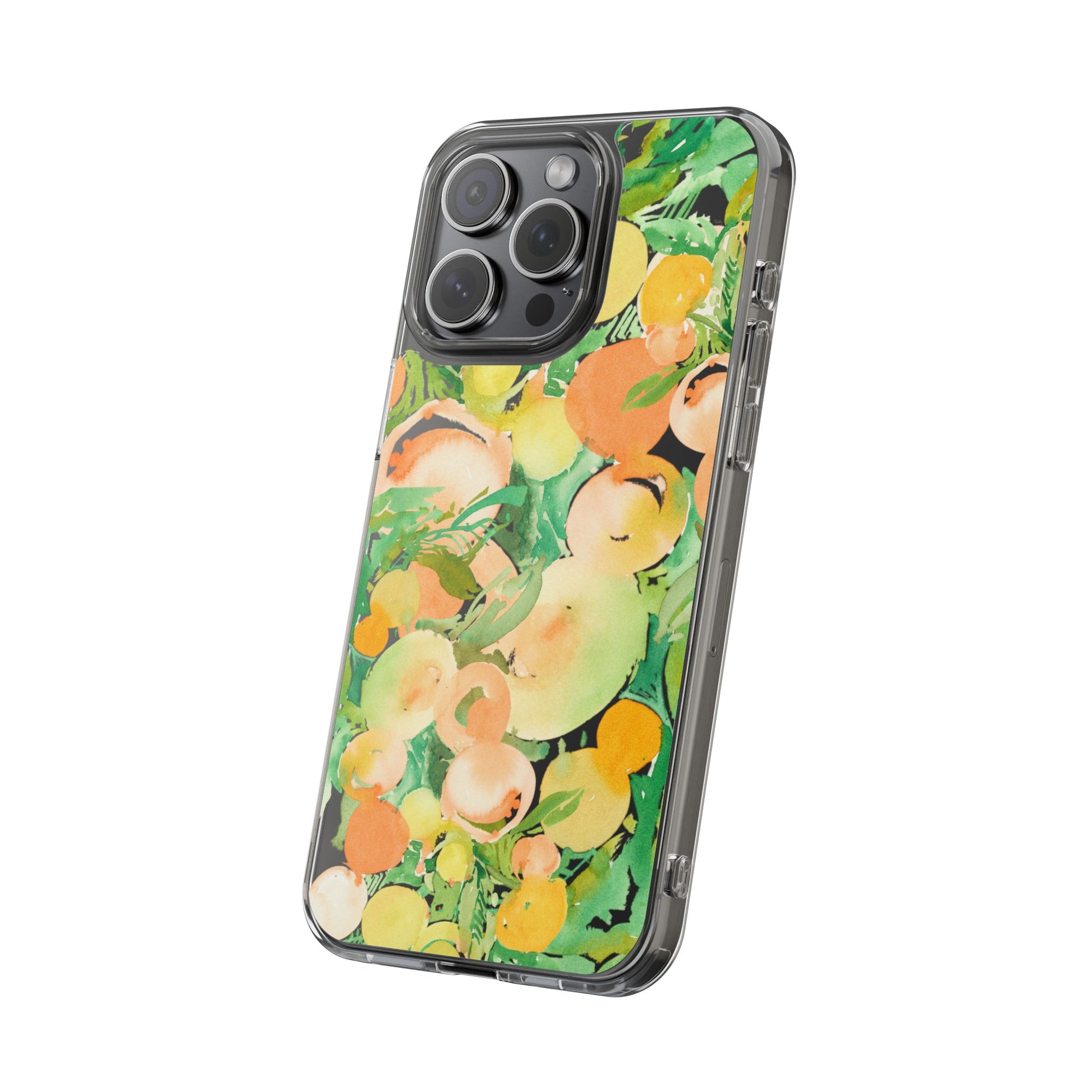 Watercolor Peach Party Clear Phone Case - Brooke Zitting, LLC