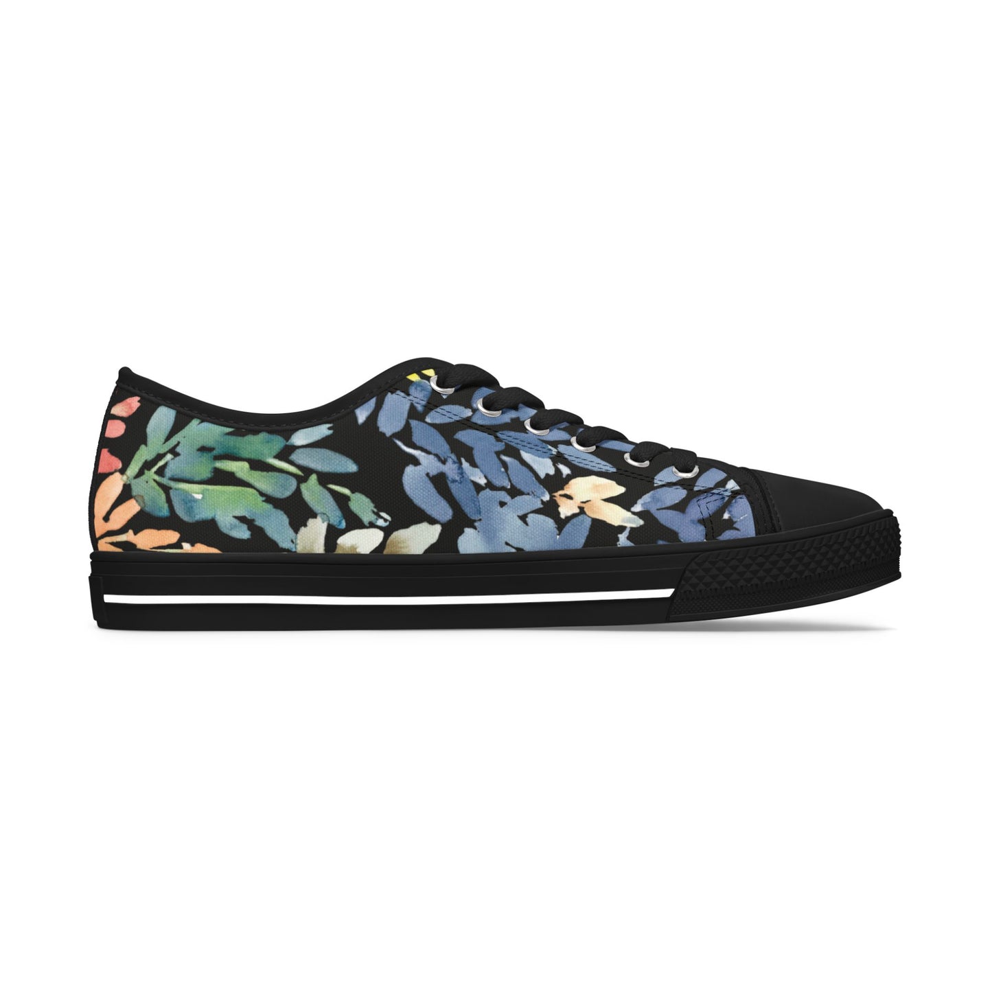 Willow Spring Buds Watercolor Low-Top Sneakers – Stylish Shoes for All | Unique Gift Idea - Brooke Zitting, LLC
