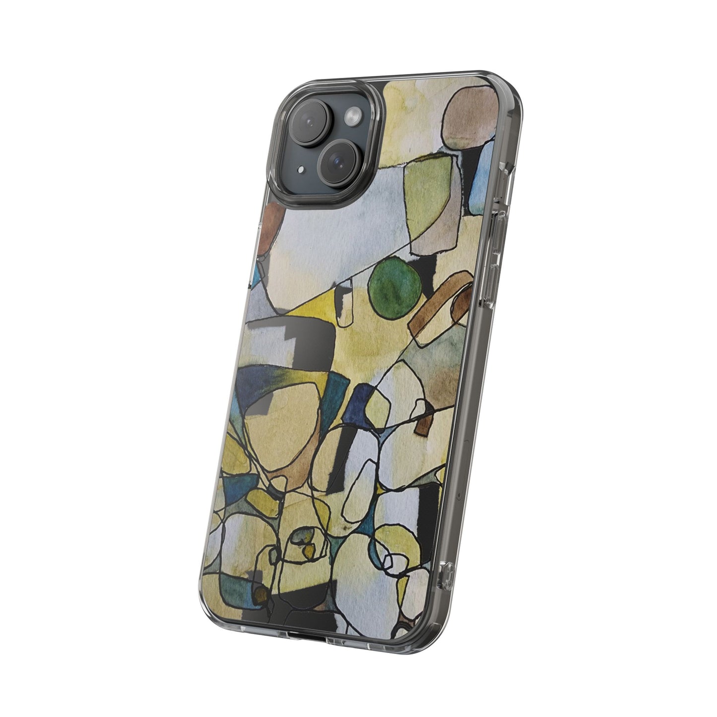 Abstract Watercolor Clear Phone Case - Brooke Zitting, LLC