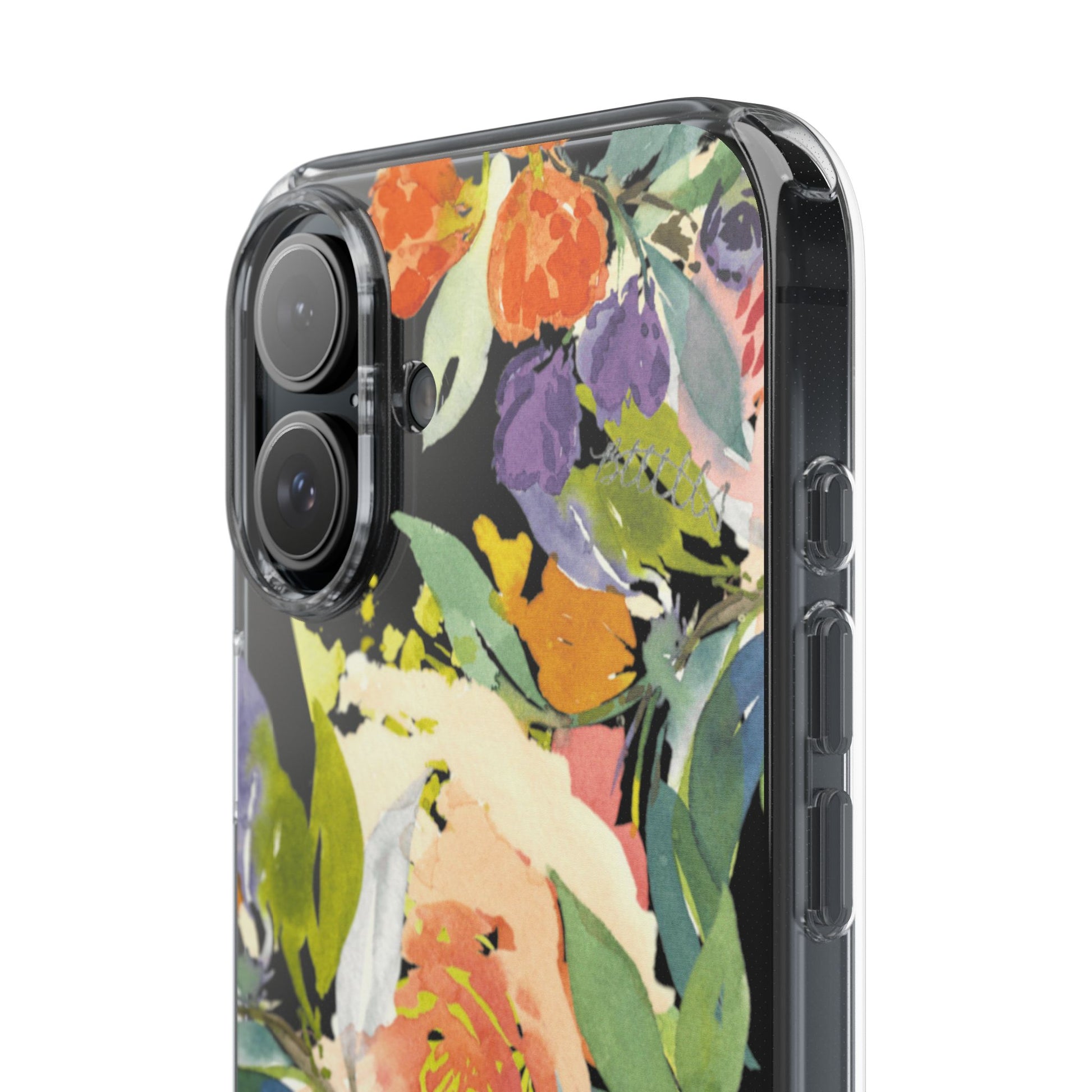 Clear Phone Case with Floral Blooms Design - Brooke Zitting, LLC