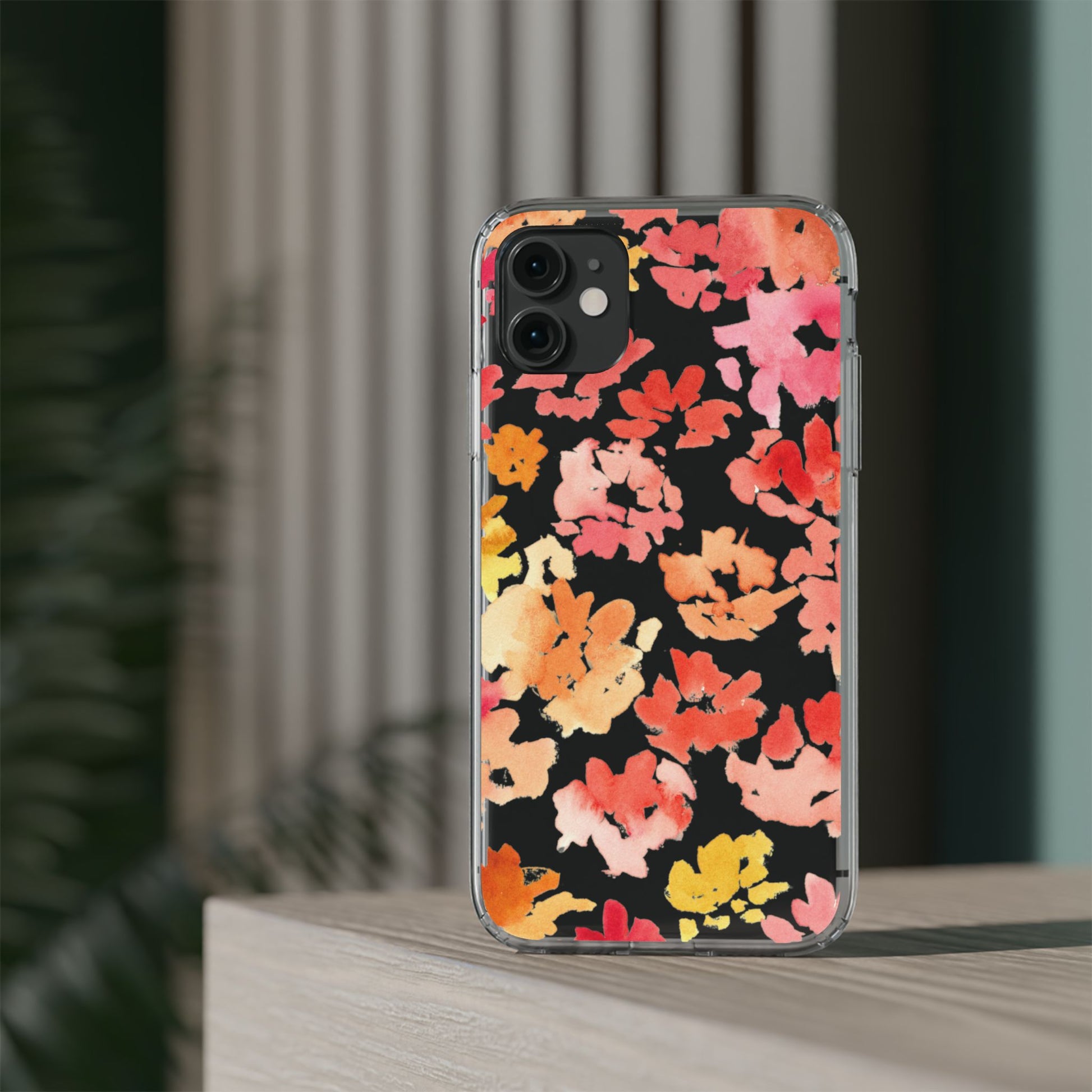 Watercolor Posy Clear Phone Case - Brooke Zitting, LLC