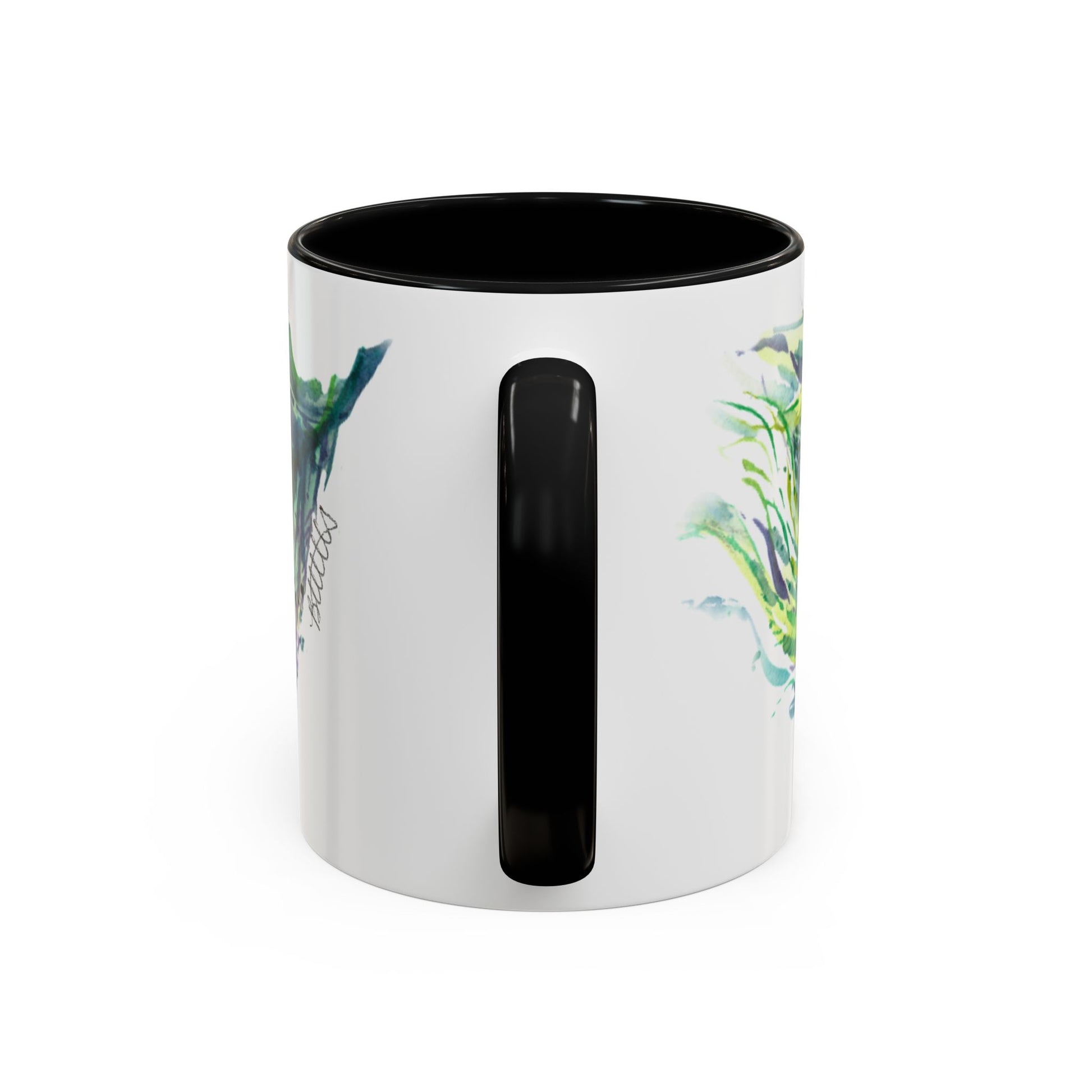 Light as a Feather Peacock Feather Accent Coffee Mug (11, 15oz) - Brooke Zitting, LLC