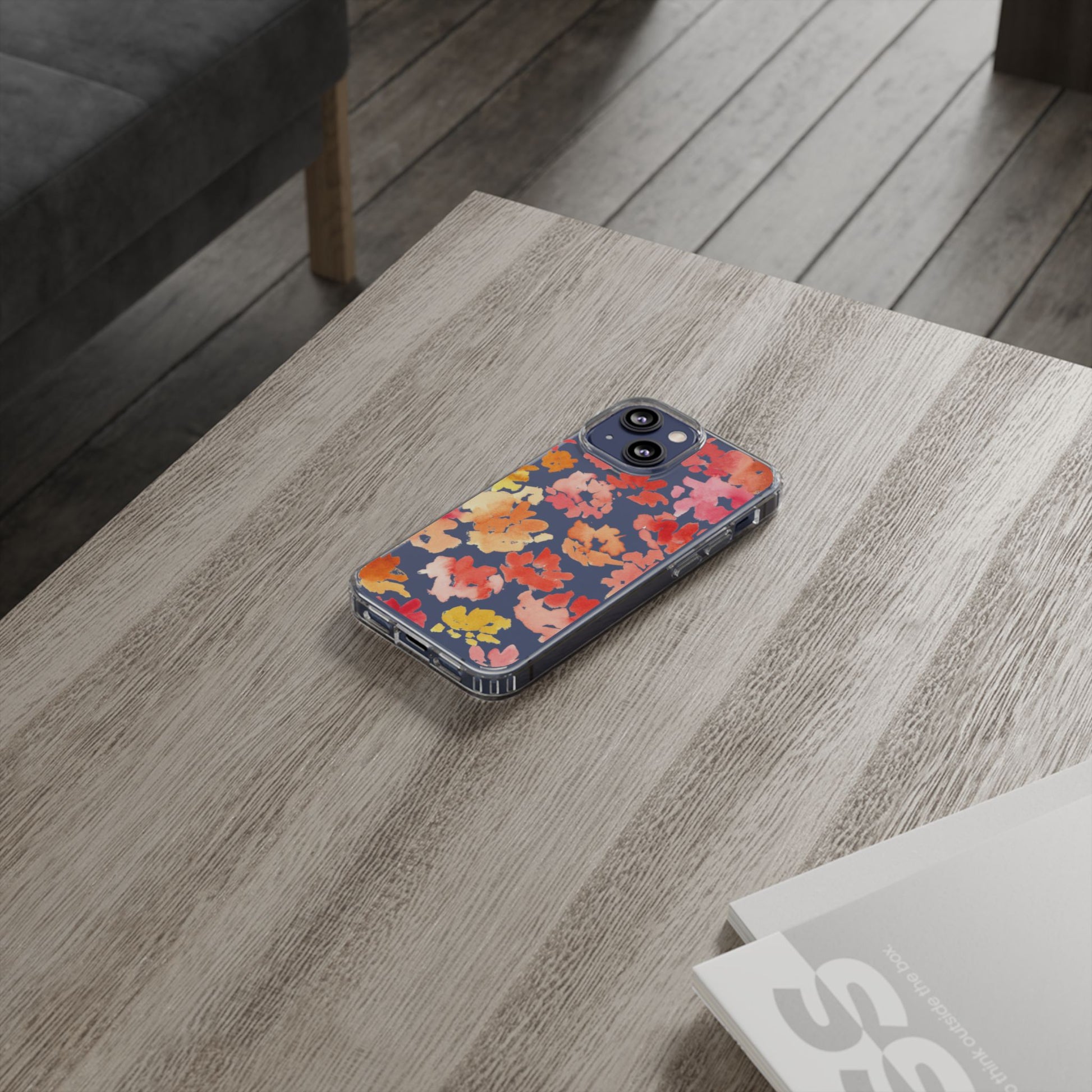 Watercolor Posy Clear Phone Case - Brooke Zitting, LLC