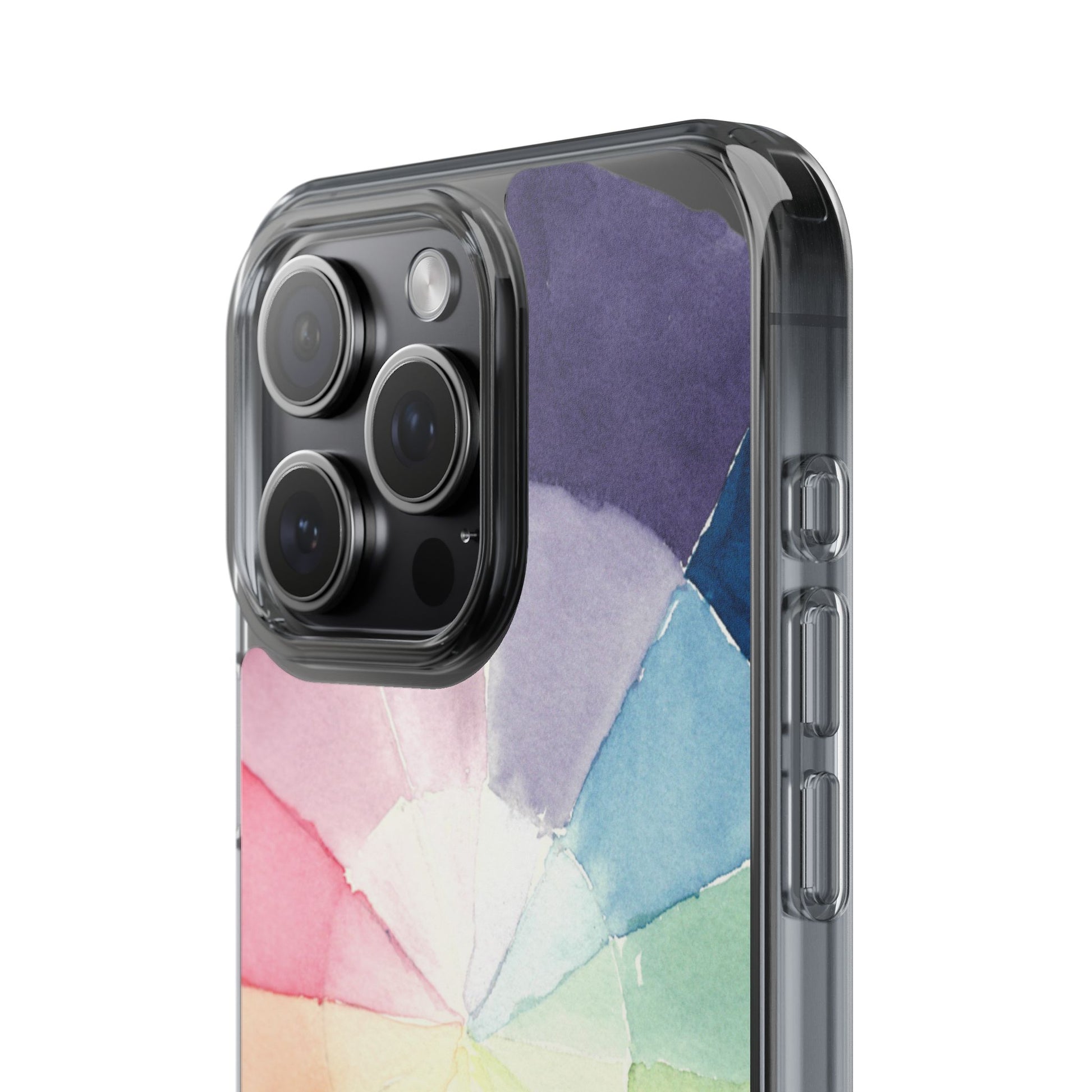 Watercolor Color Wheel Clear Phone Case - Brooke Zitting, LLC
