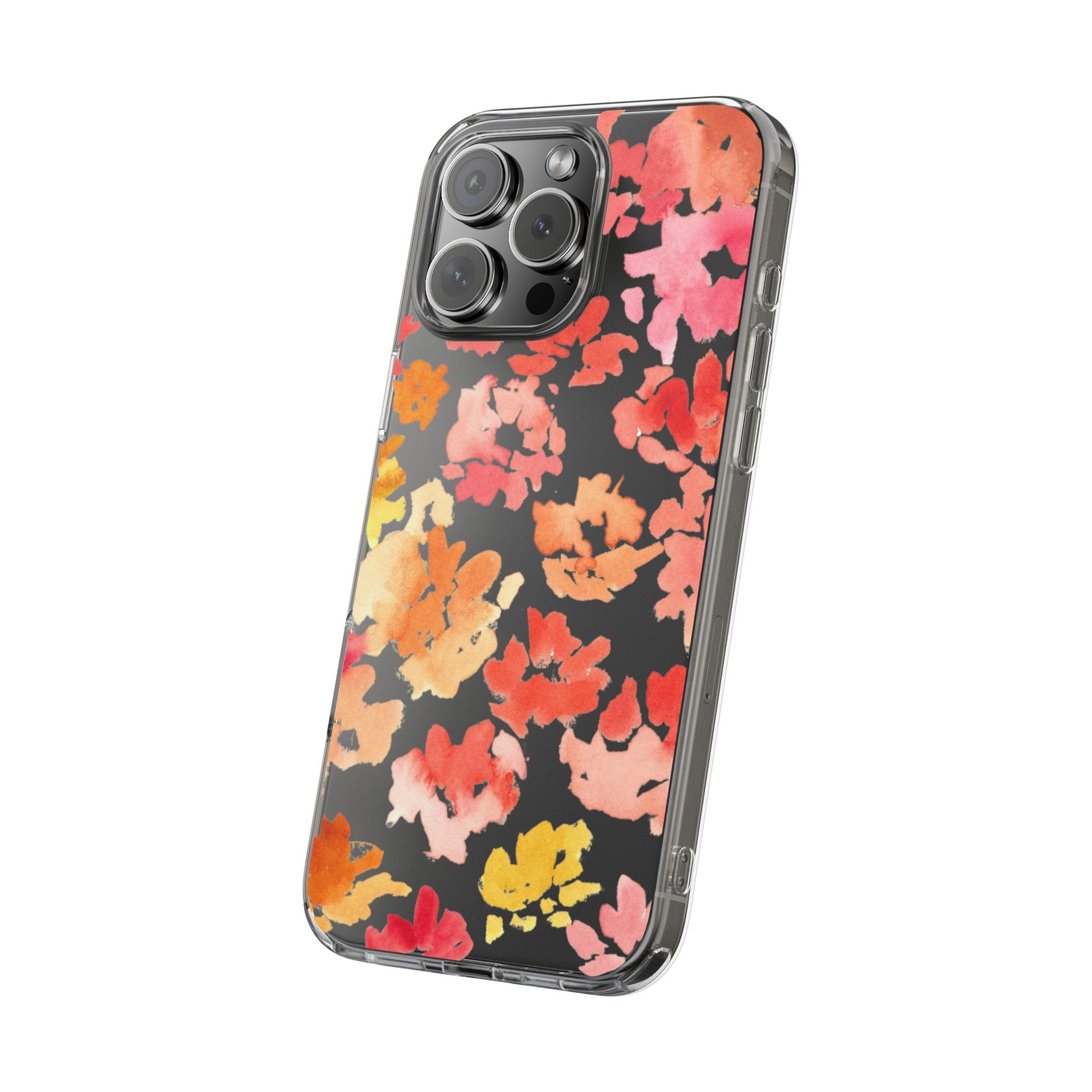 Watercolor Posy Clear Phone Case - Brooke Zitting, LLC