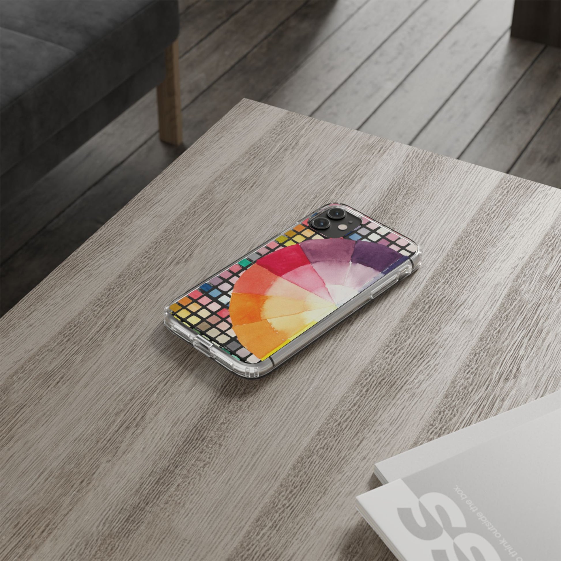 Watercolor-Theory Clear Phone Case - Brooke Zitting, LLC