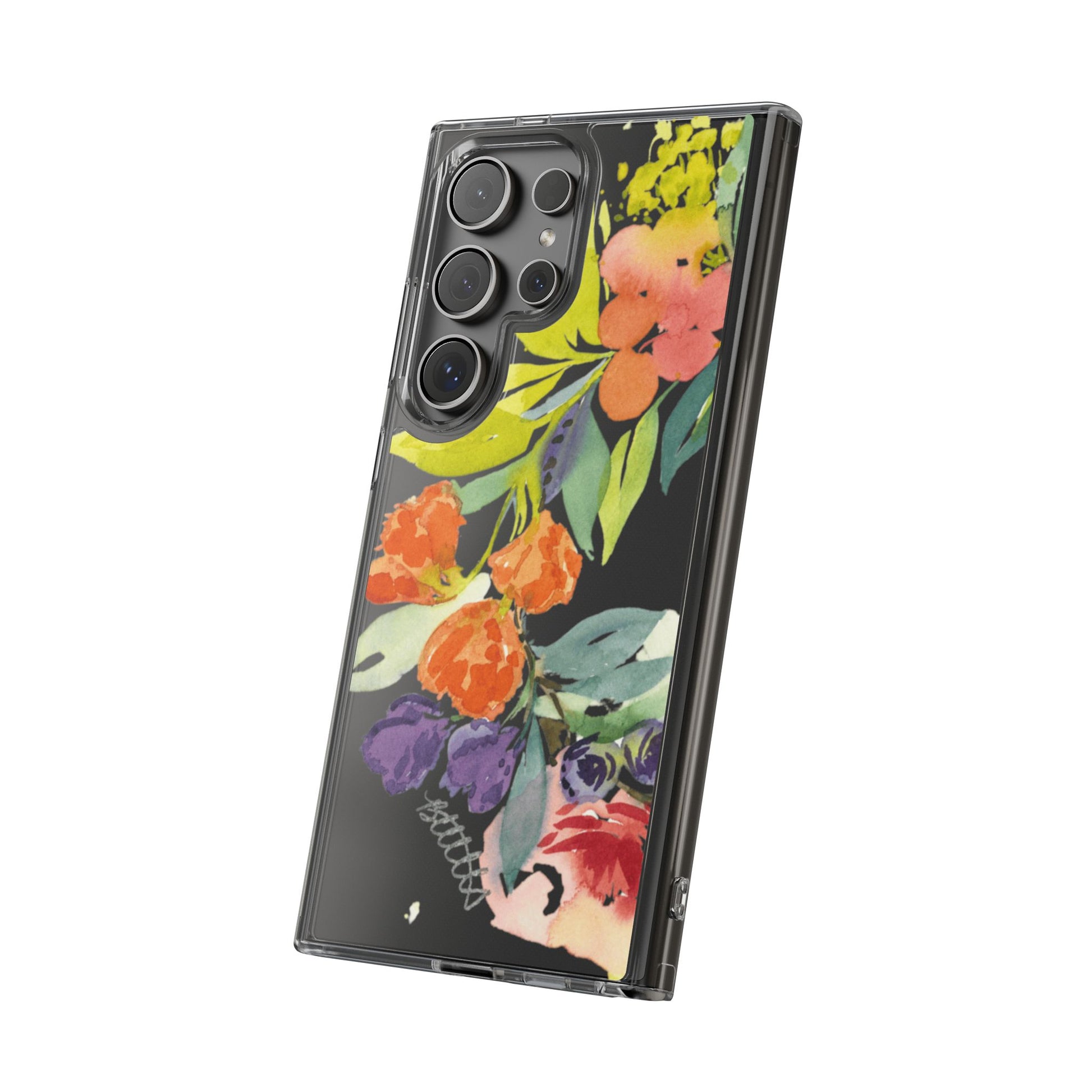 Watercolor Floral Blooms Clear Phone Case - Brooke Zitting, LLC