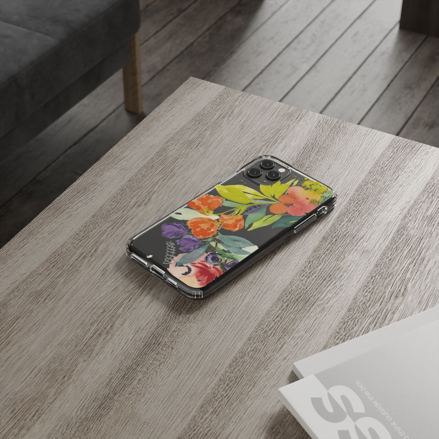 Watercolor Floral Blooms Clear Phone Case - Brooke Zitting, LLC