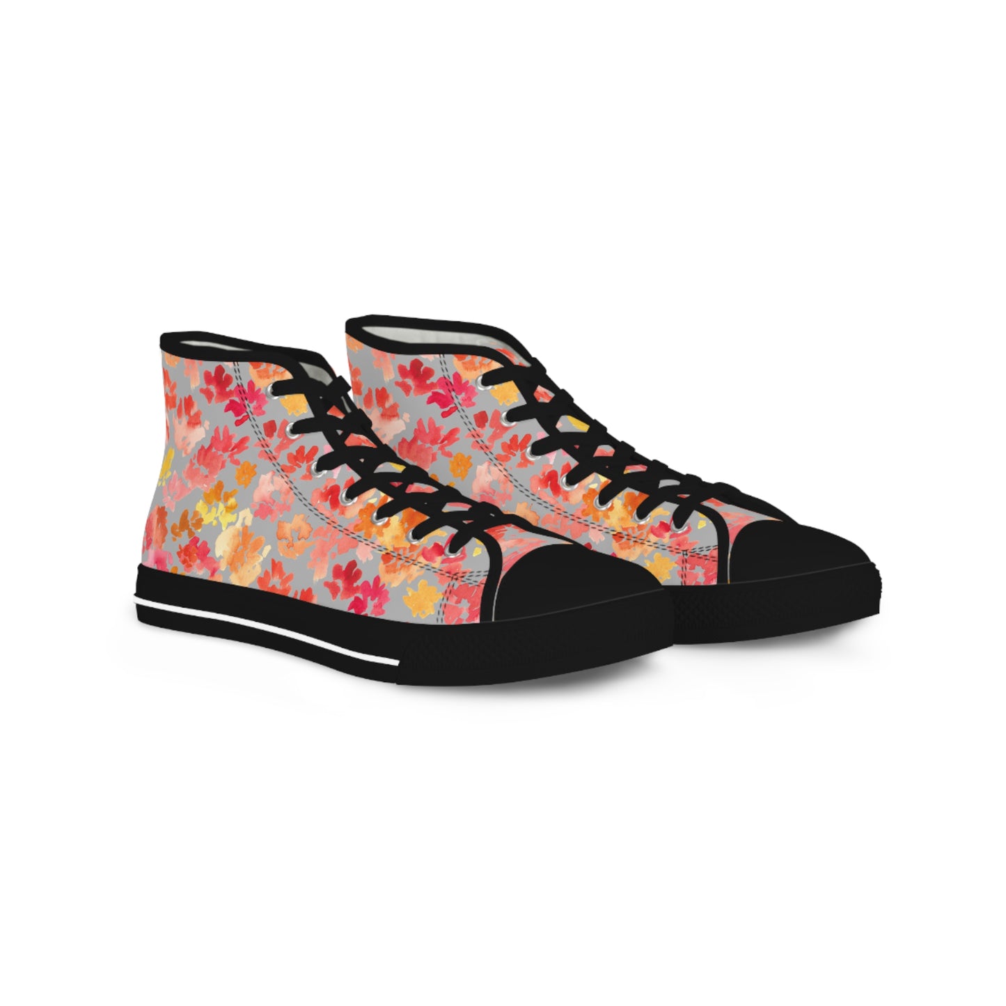 Soft-toned Posy High Top Sneakers with Floral Design – Stylish Shoes for All | Unique Gift Idea - Brooke Zitting, LLC