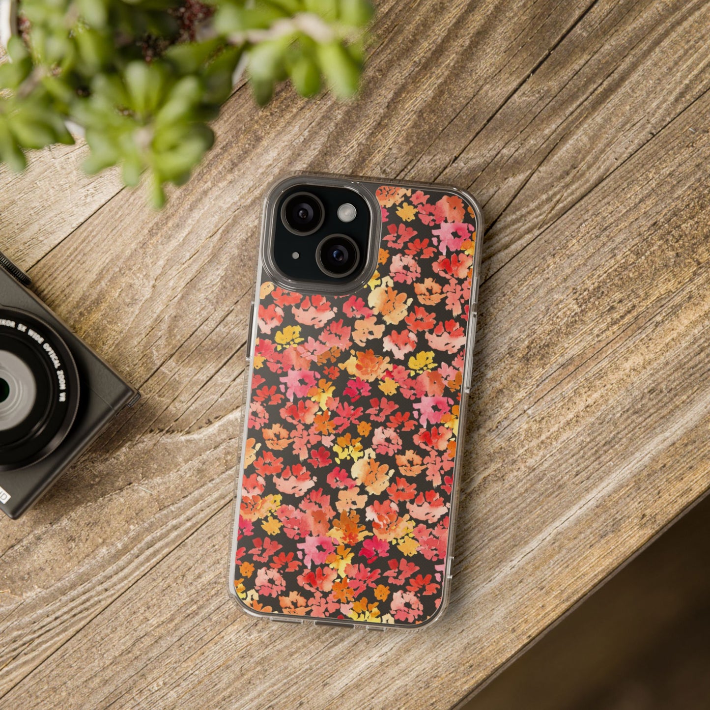 Watercolor Mini Posy Clear Phone Case - Brooke Zitting, LLC