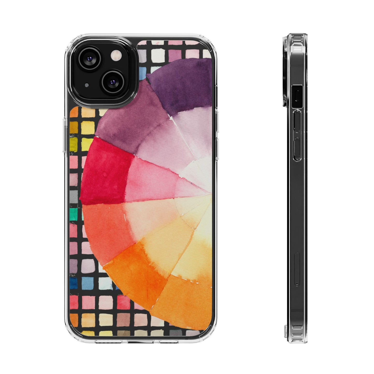Watercolor-Theory Clear Phone Case - Brooke Zitting, LLC