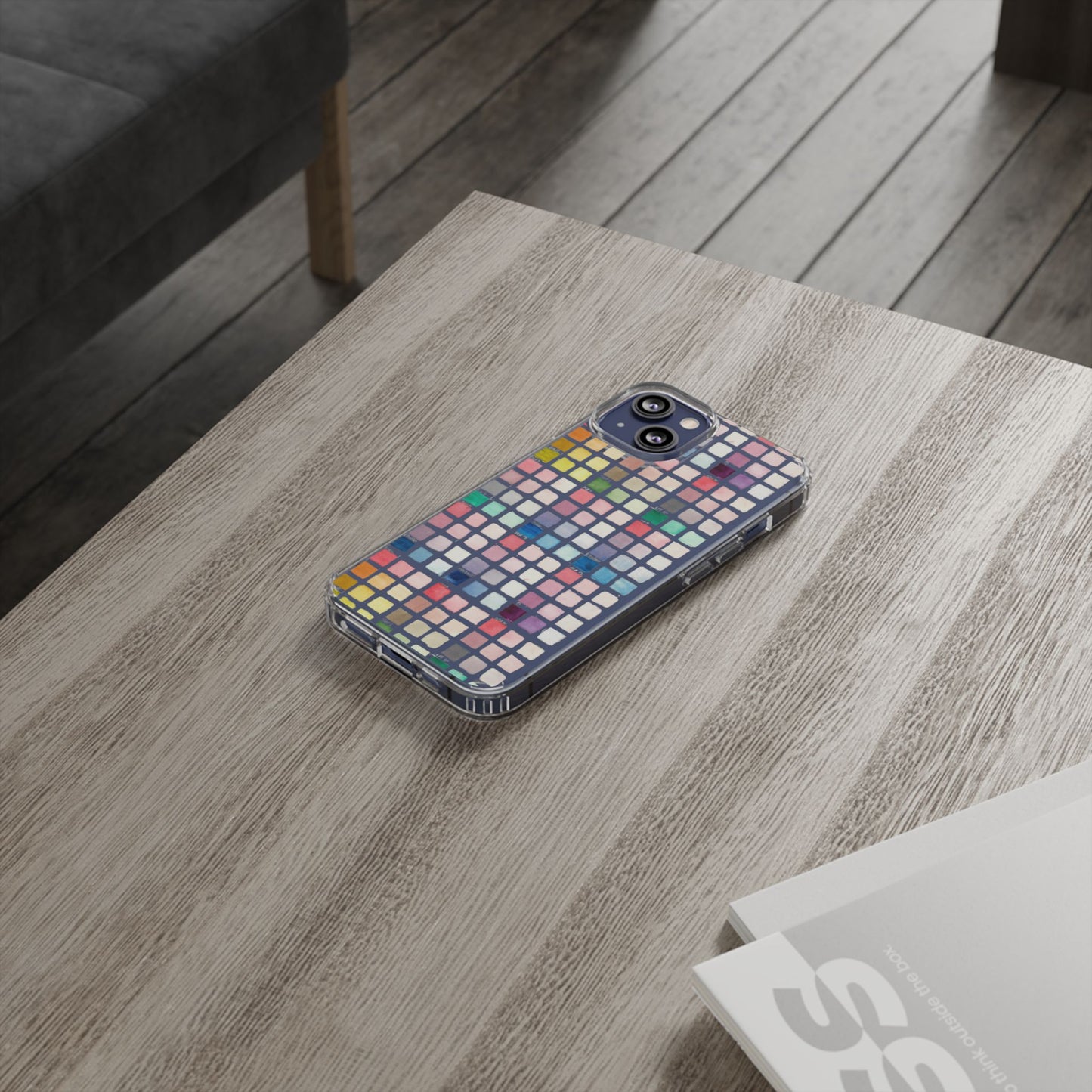 Watercolor Swatches Clear Phone Case - Brooke Zitting, LLC