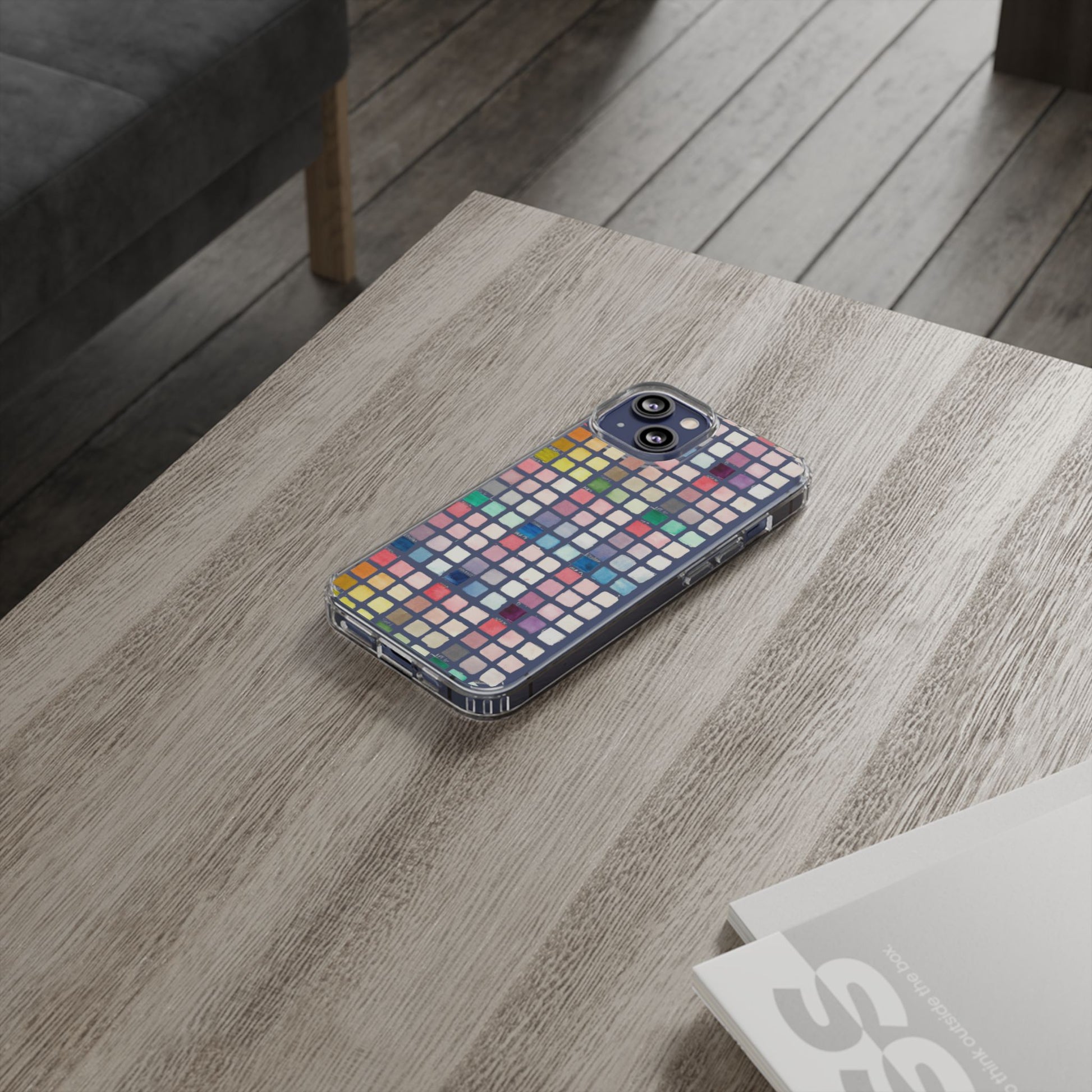 Watercolor Swatches Clear Phone Case - Brooke Zitting, LLC