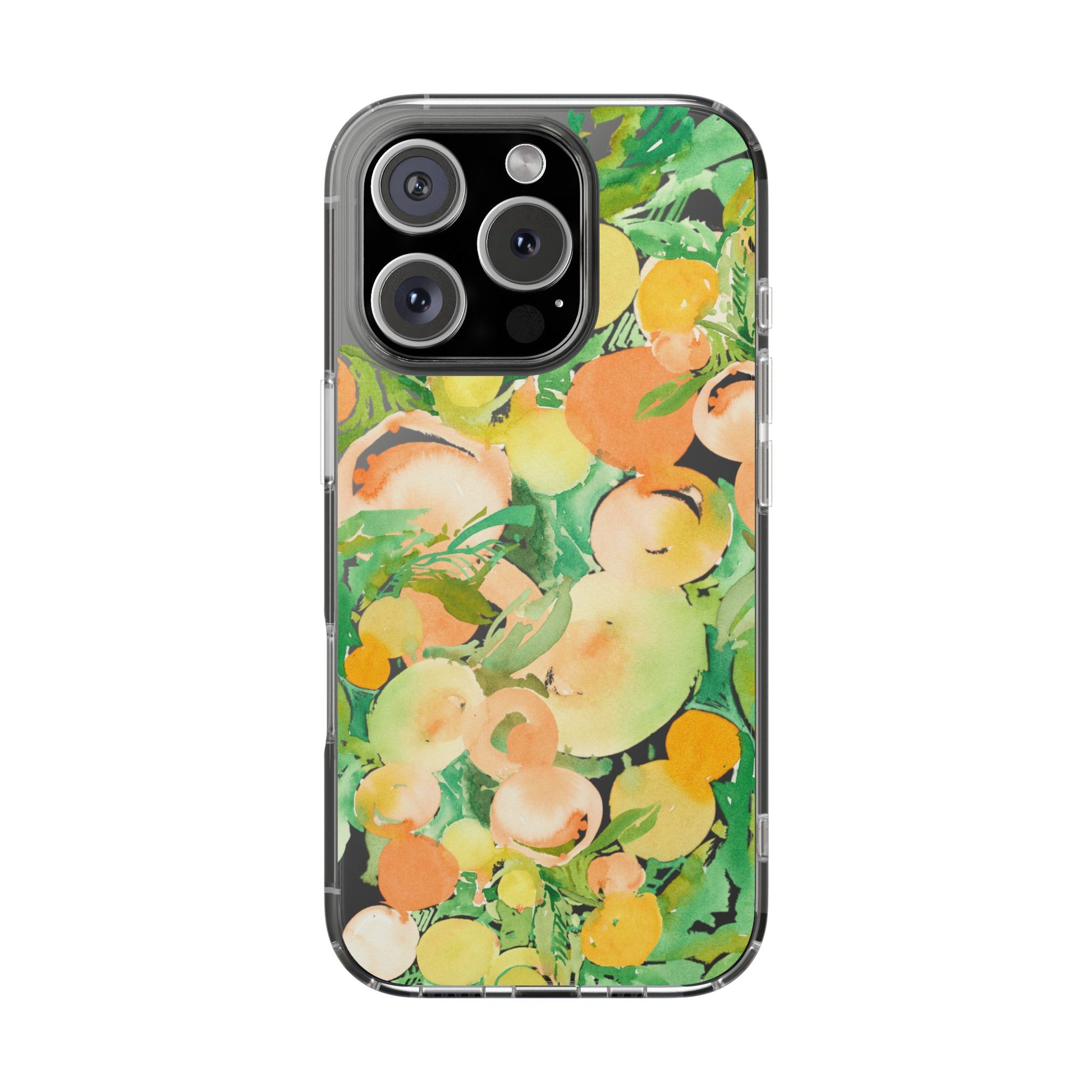 Watercolor Peach Party Clear Phone Case - Brooke Zitting, LLC