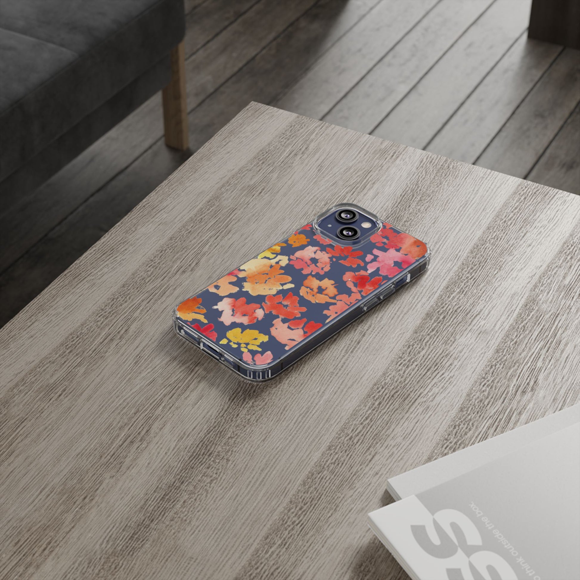 Watercolor Posy Clear Phone Case - Brooke Zitting, LLC