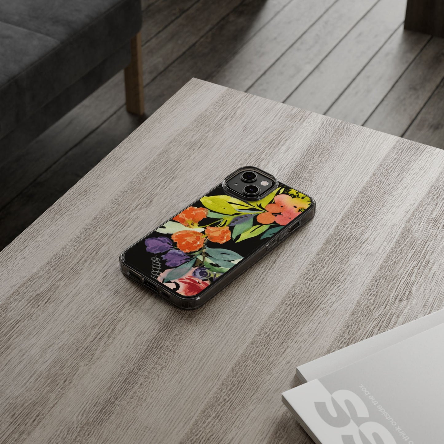 Watercolor Floral Blooms Clear Phone Case - Brooke Zitting, LLC