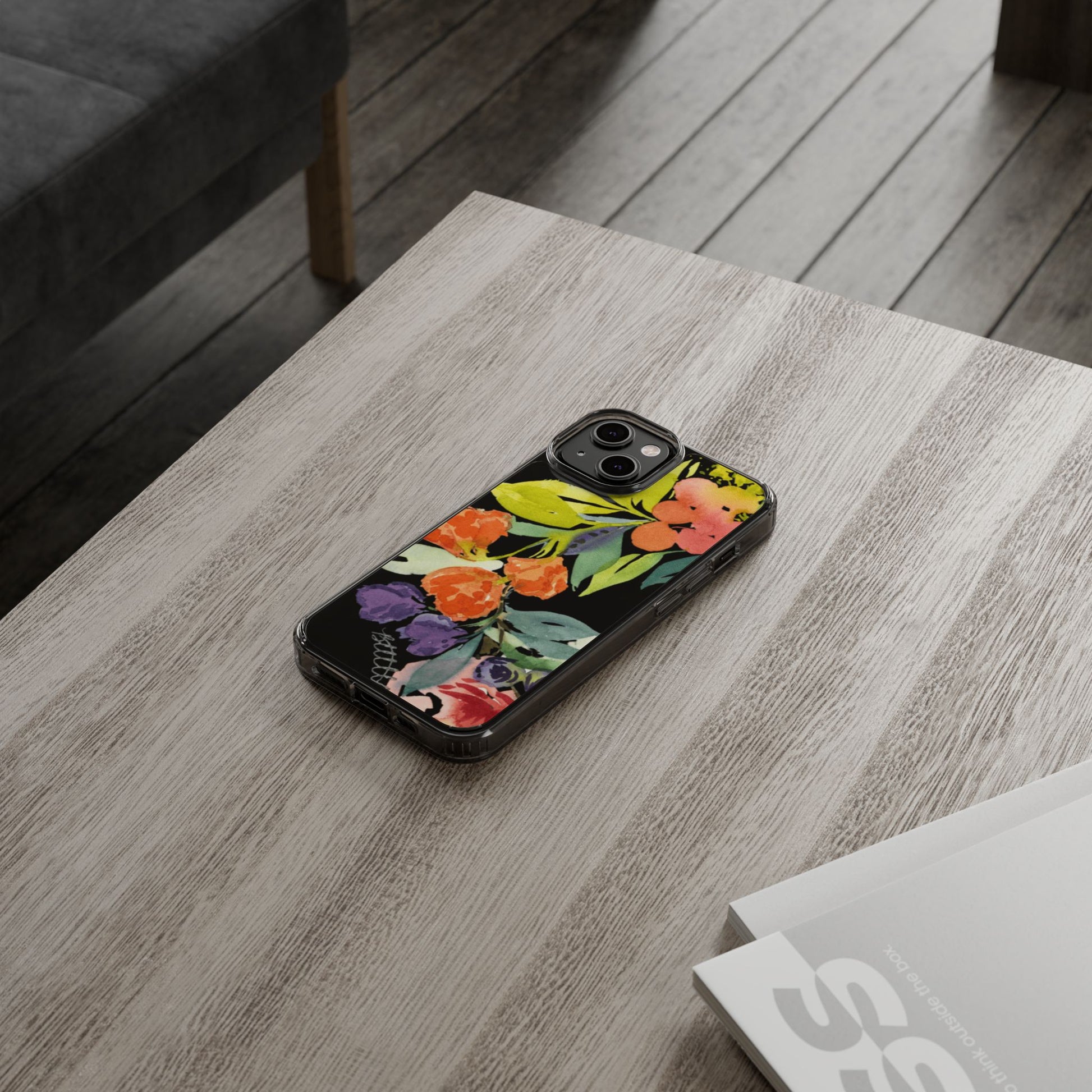 Watercolor Floral Blooms Clear Phone Case - Brooke Zitting, LLC