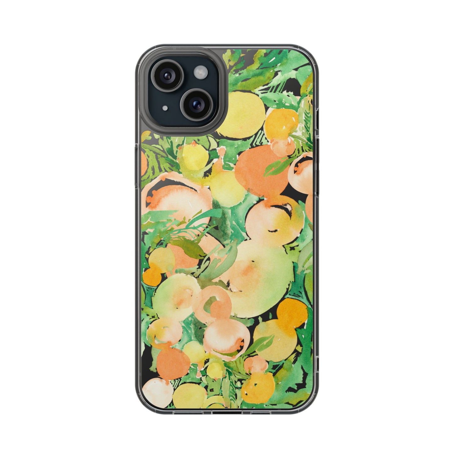 Watercolor Peach Party Clear Phone Case - Brooke Zitting, LLC