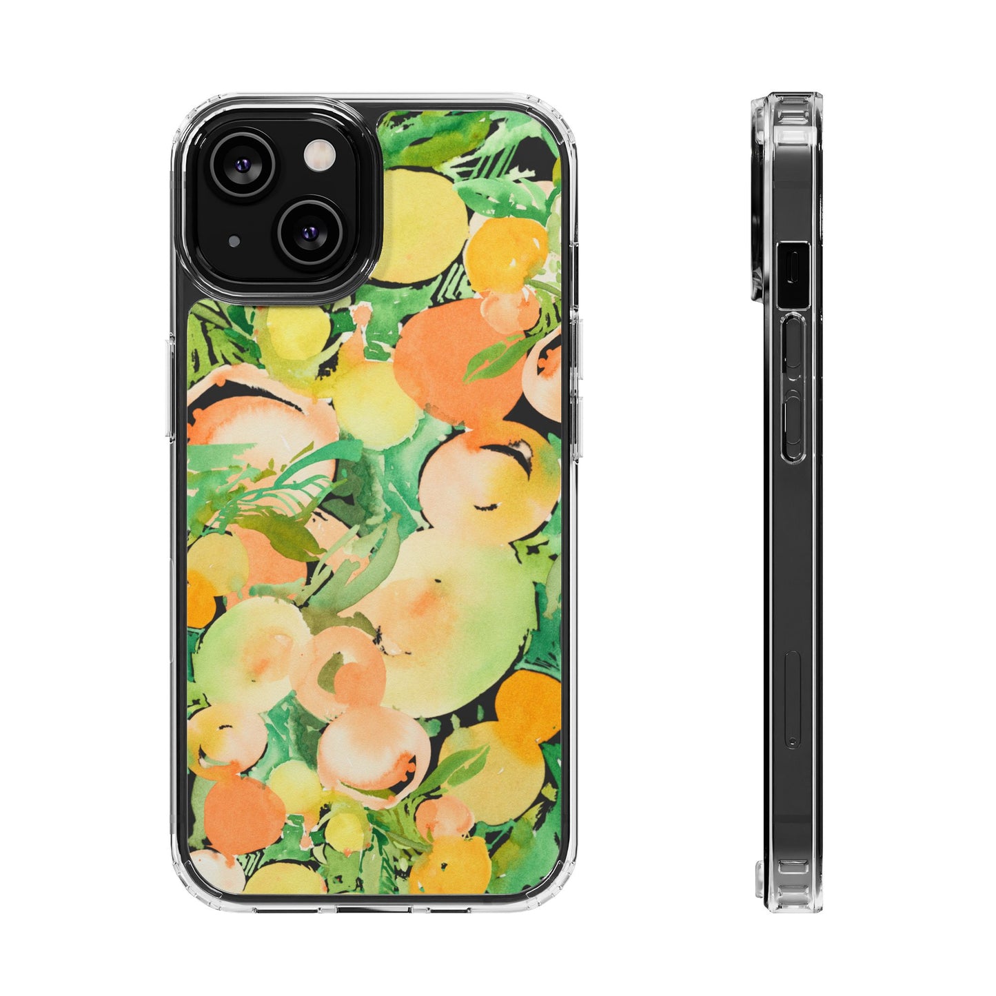 Watercolor Peach Party Clear Phone Case - Brooke Zitting, LLC