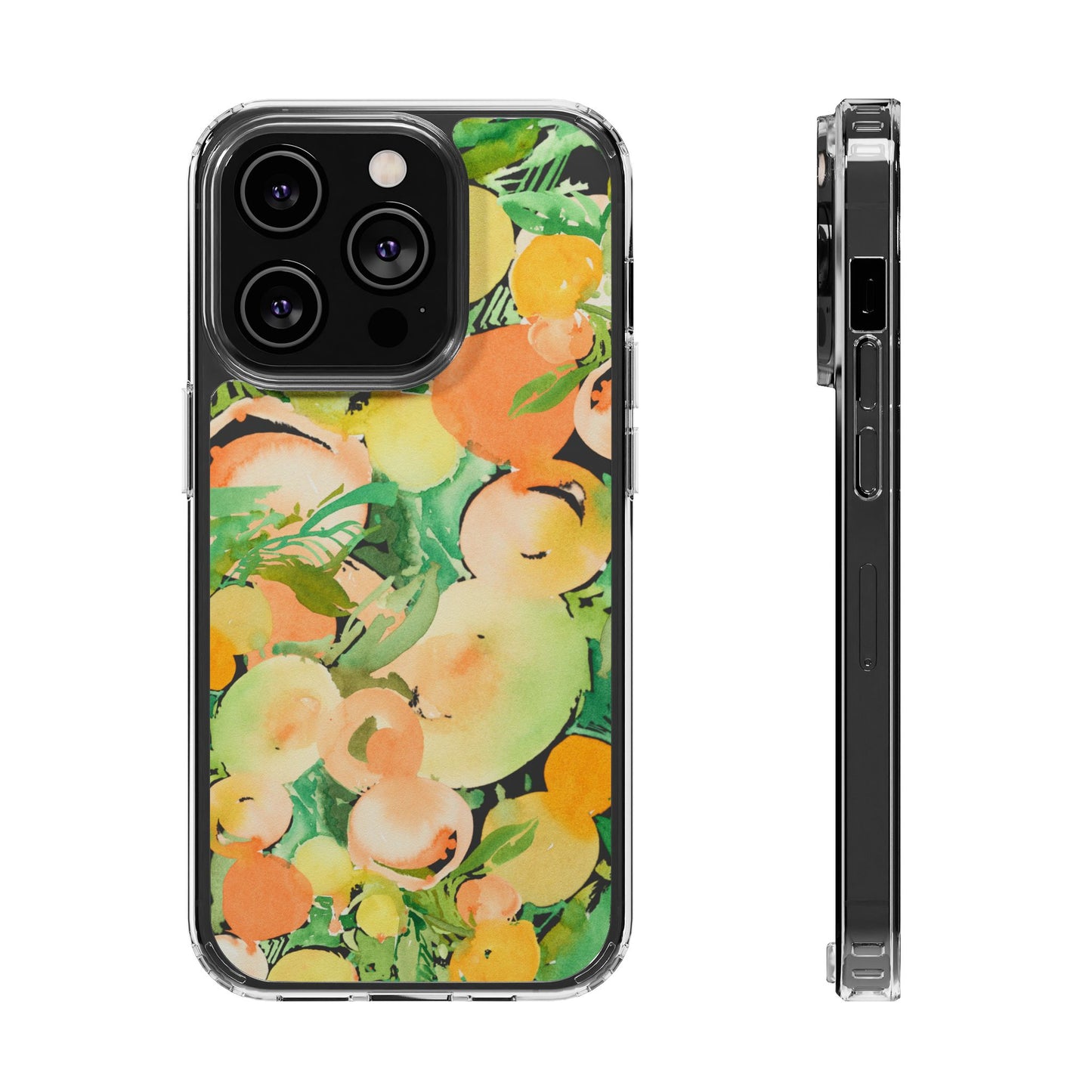 Watercolor Peach Party Clear Phone Case - Brooke Zitting, LLC
