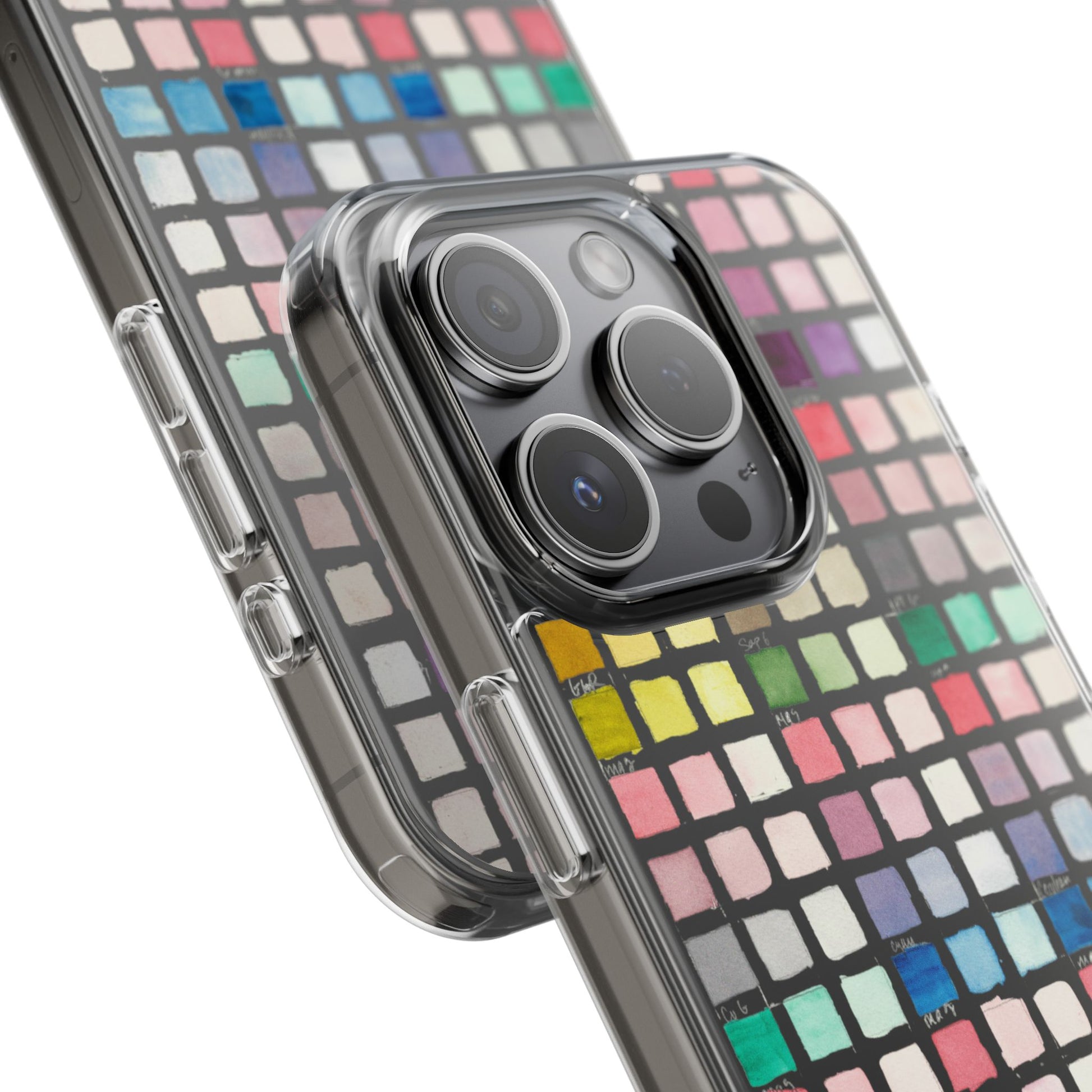 Watercolor Swatches Clear Phone Case - Brooke Zitting, LLC