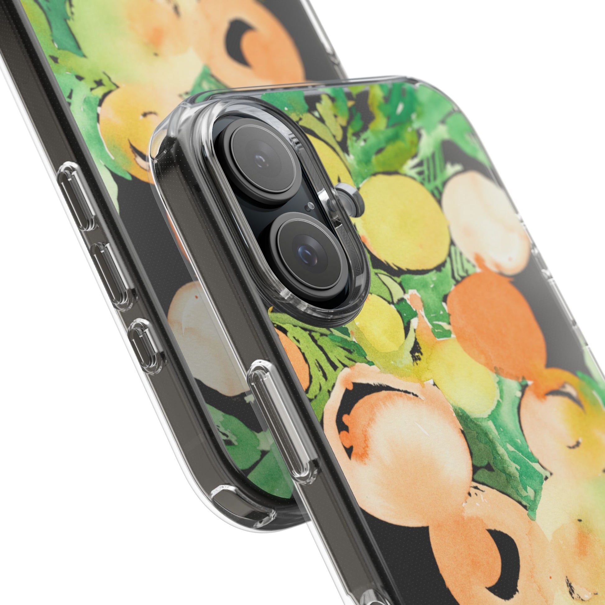Watercolor Peaches Clear Phone Case - Brooke Zitting, LLC