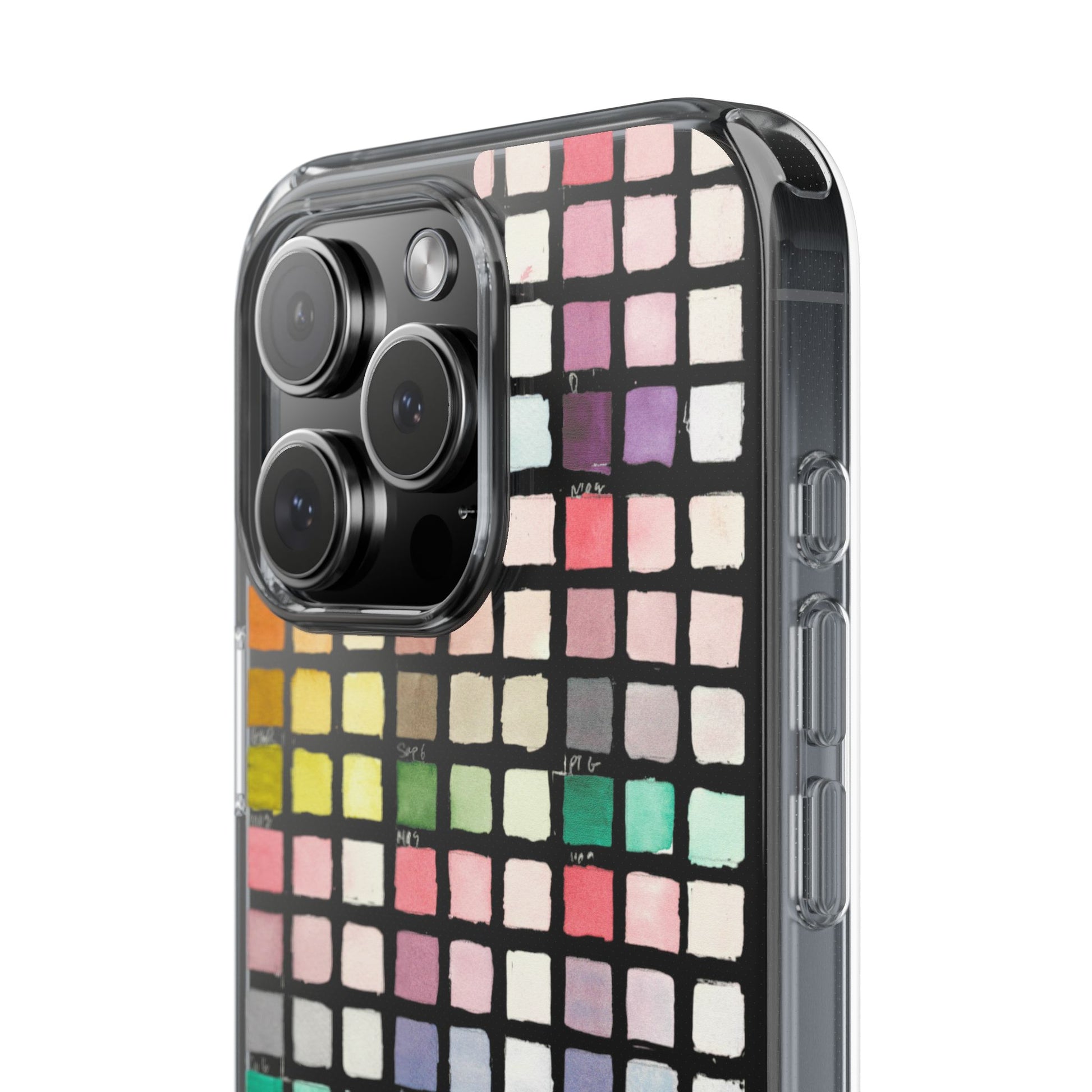 Watercolor Swatches Clear Phone Case - Brooke Zitting, LLC