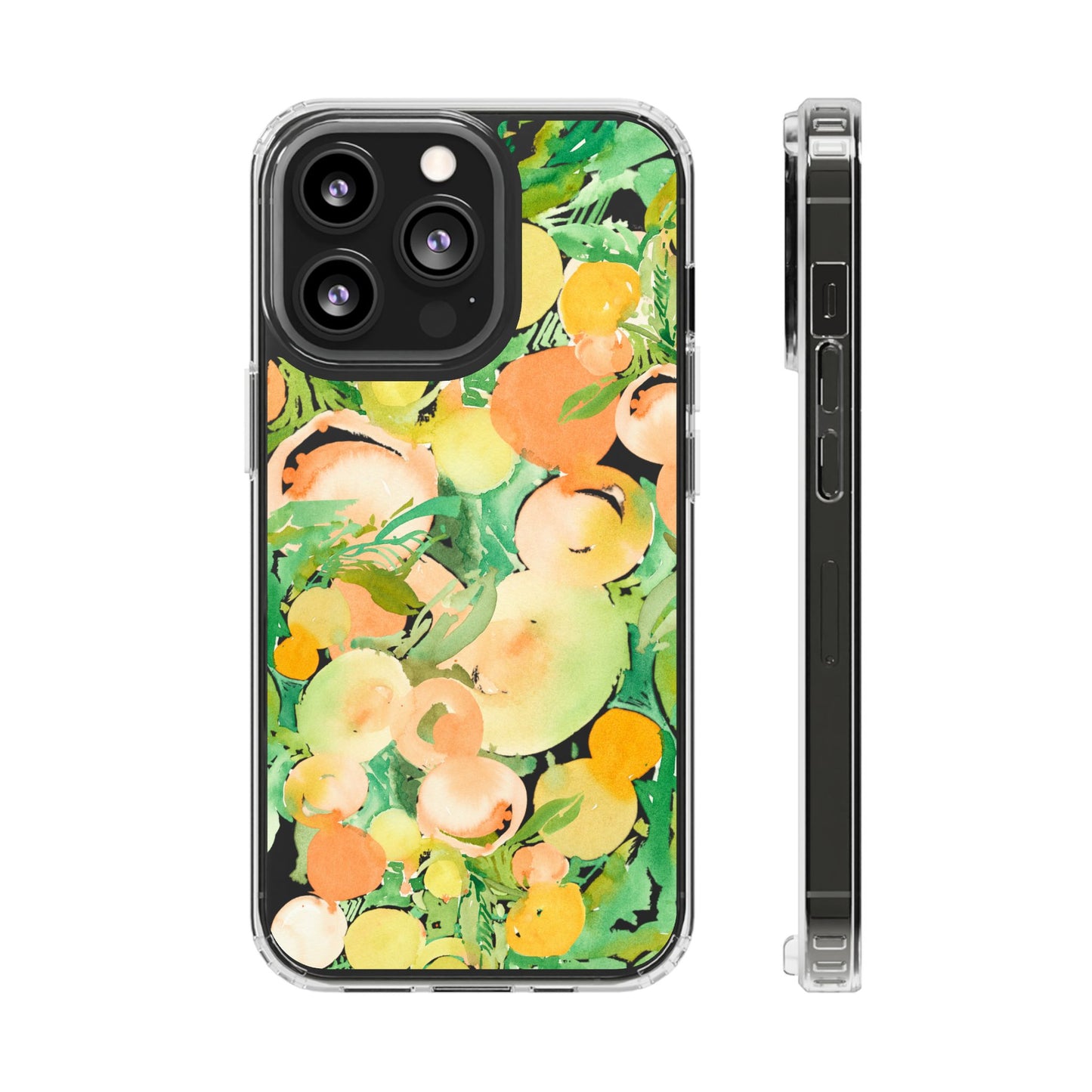 Watercolor Peach Party Clear Phone Case - Brooke Zitting, LLC