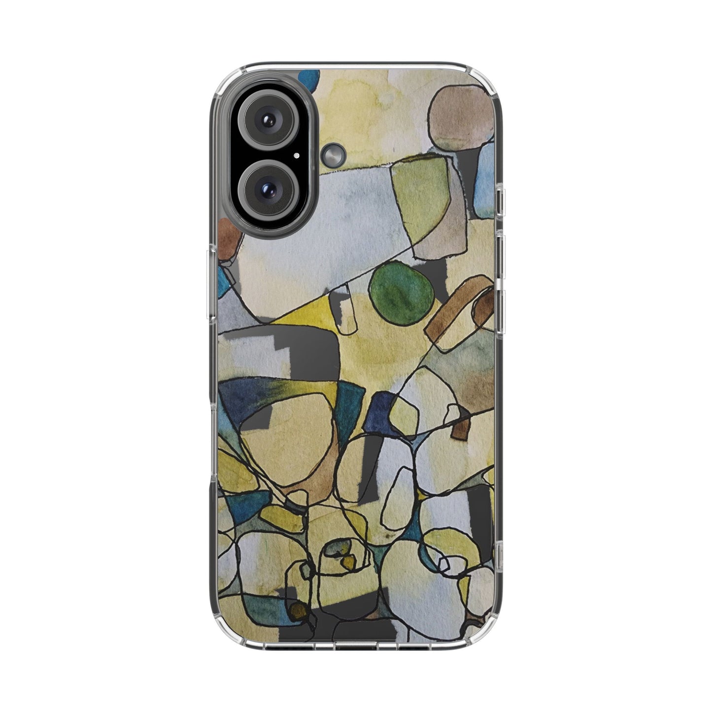 Abstract Watercolor Clear Phone Case - Brooke Zitting, LLC
