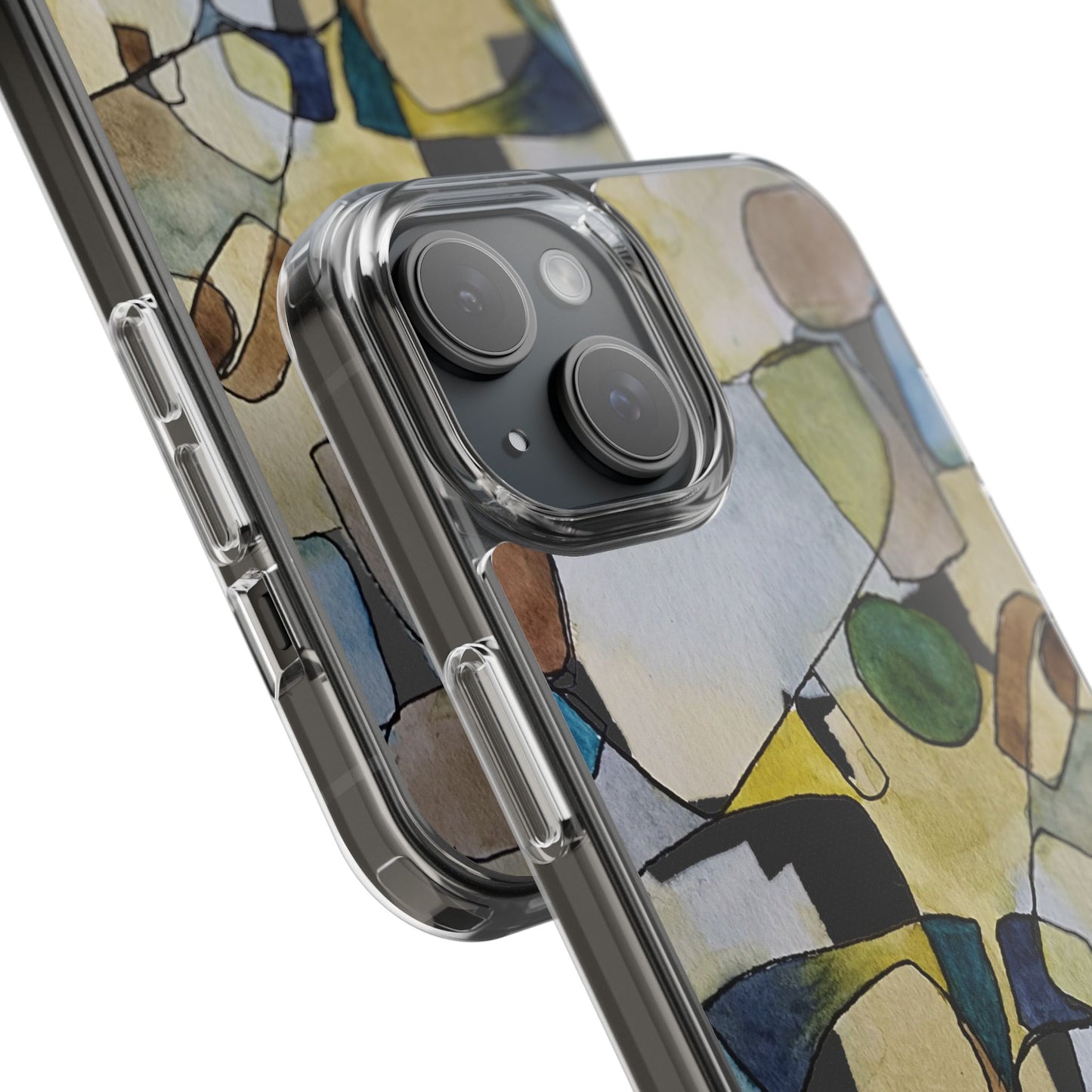 Abstract Watercolor Clear Phone Case - Brooke Zitting, LLC